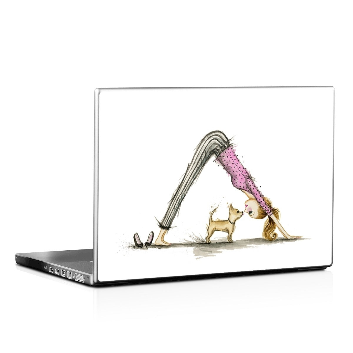 Downward Dog - Laptop Lid Skin