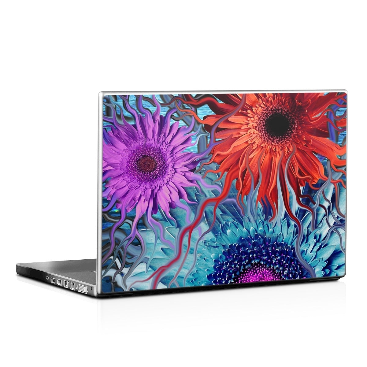 Deep Water Daisy Dance - Laptop Lid Skin