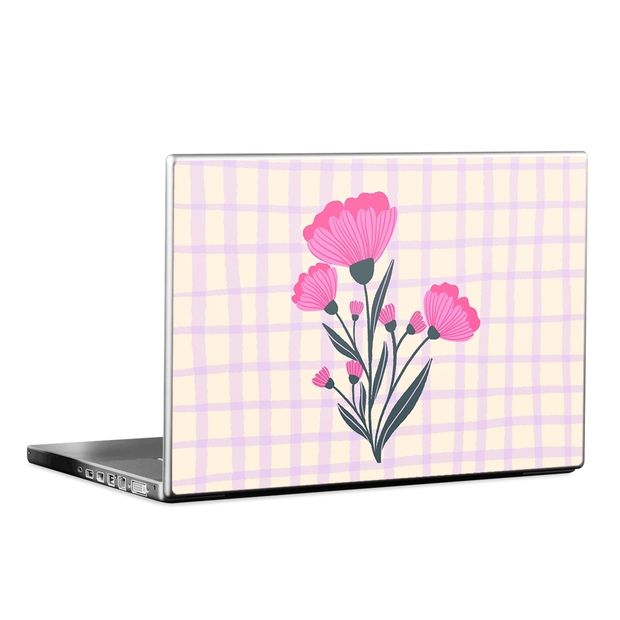 Floral Bouquet Grid - Laptop Lid Skin