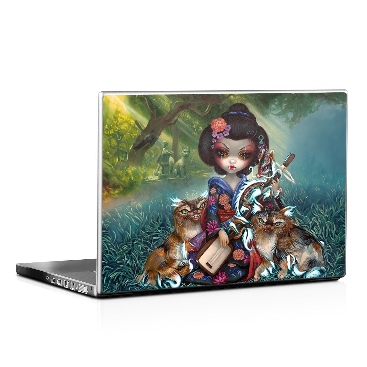 Kirin and Bakeneko - Laptop Lid Skin