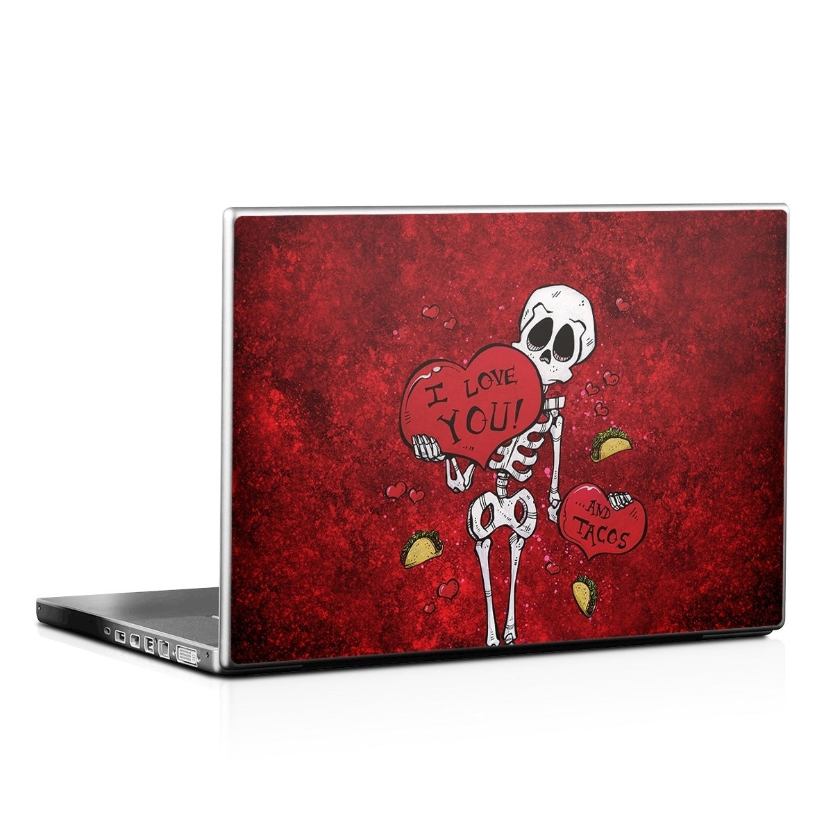 I Love You And Tacos - Laptop Lid Skin