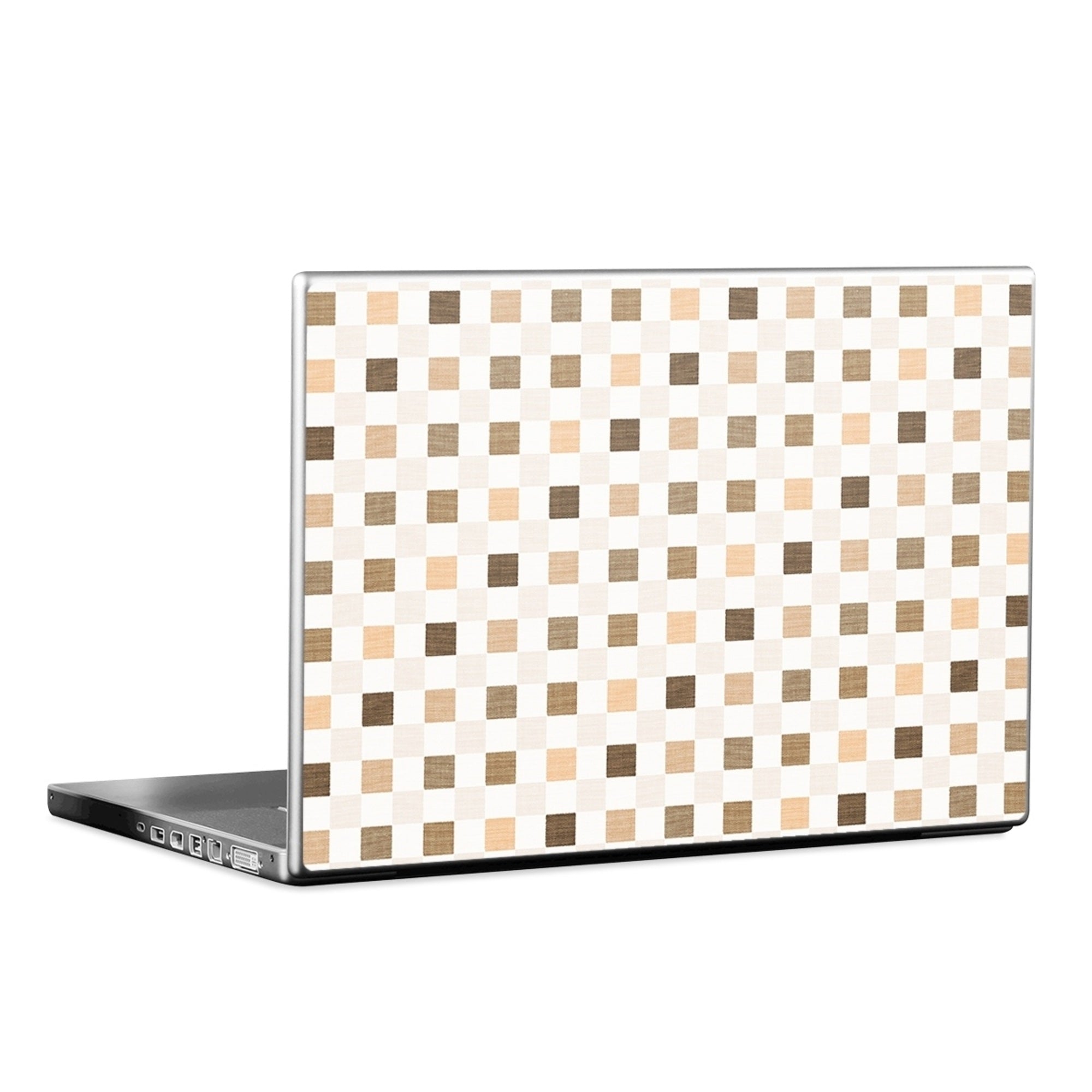 Neutral Checker - Laptop Lid Skin