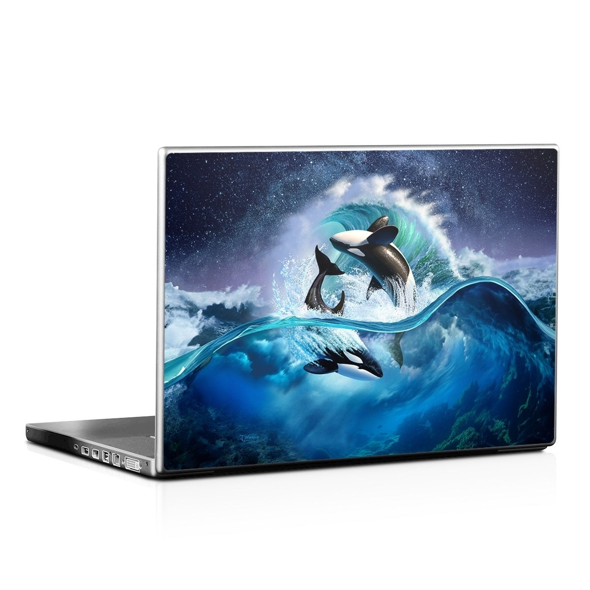 Orca Wave - Laptop Lid Skin