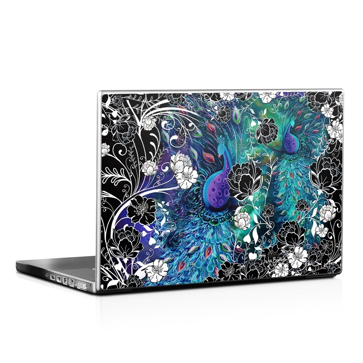 Peacock Garden - Laptop Lid Skin