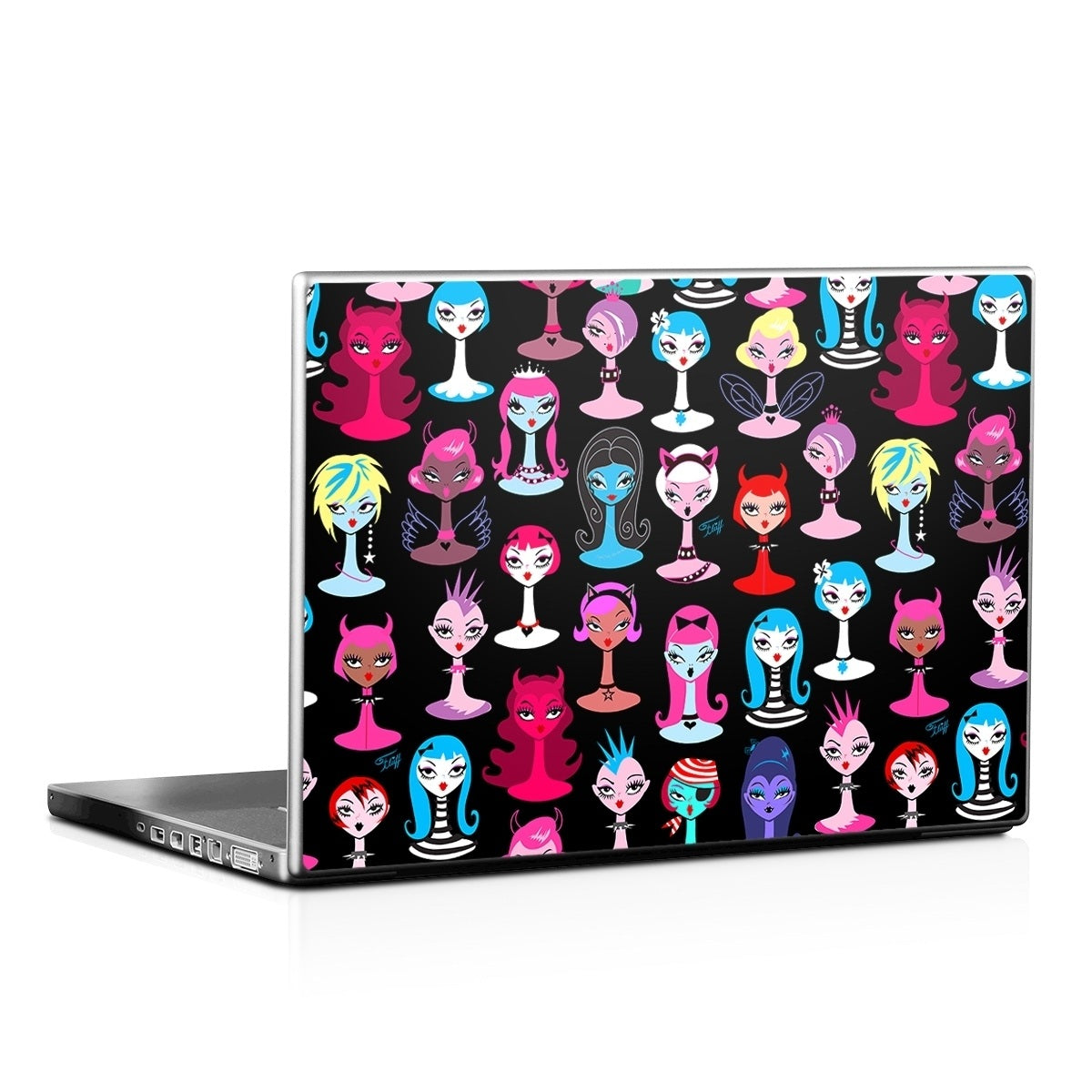 Punky Goth Dollies - Laptop Lid Skin