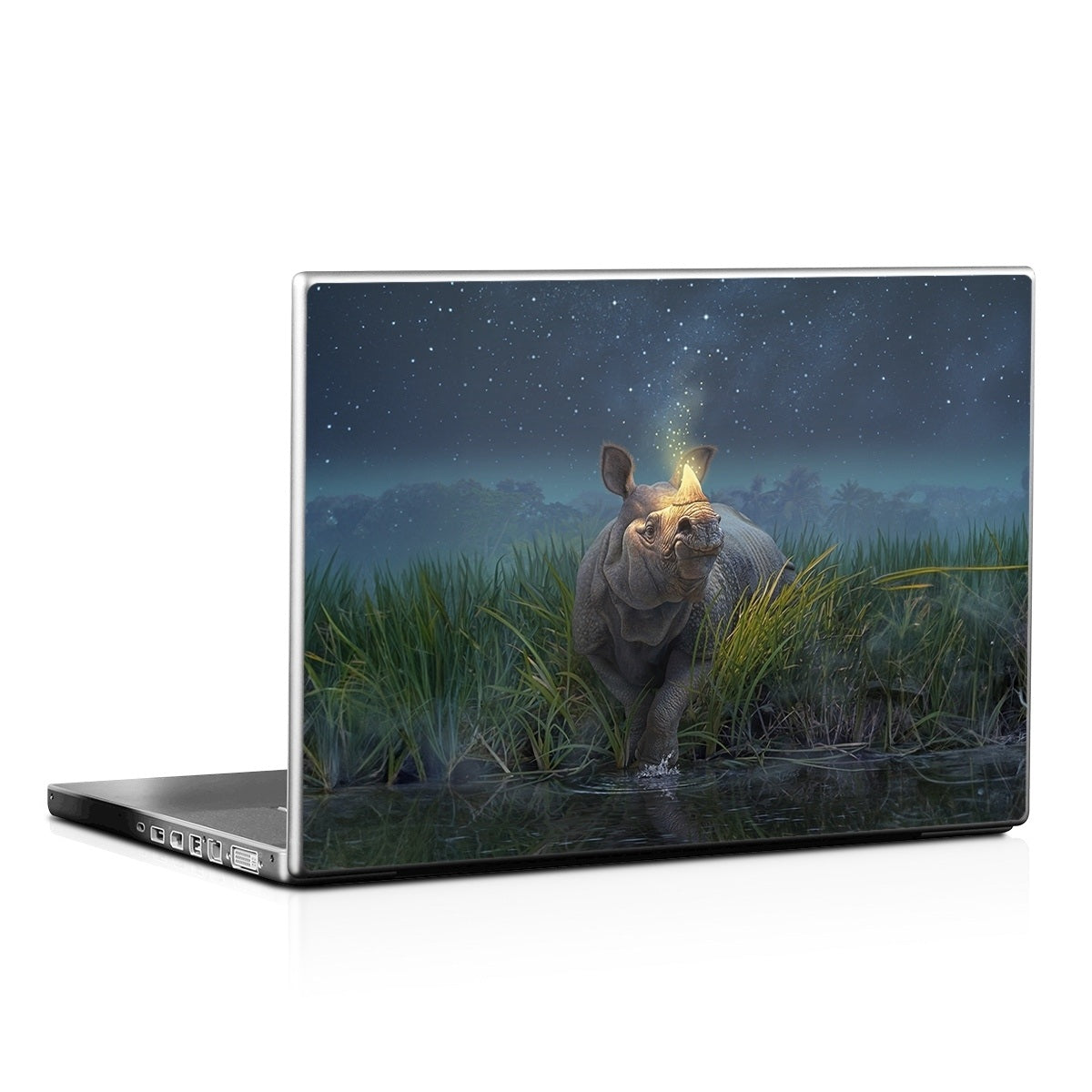 Rhinoceros Unicornis - Laptop Lid Skin