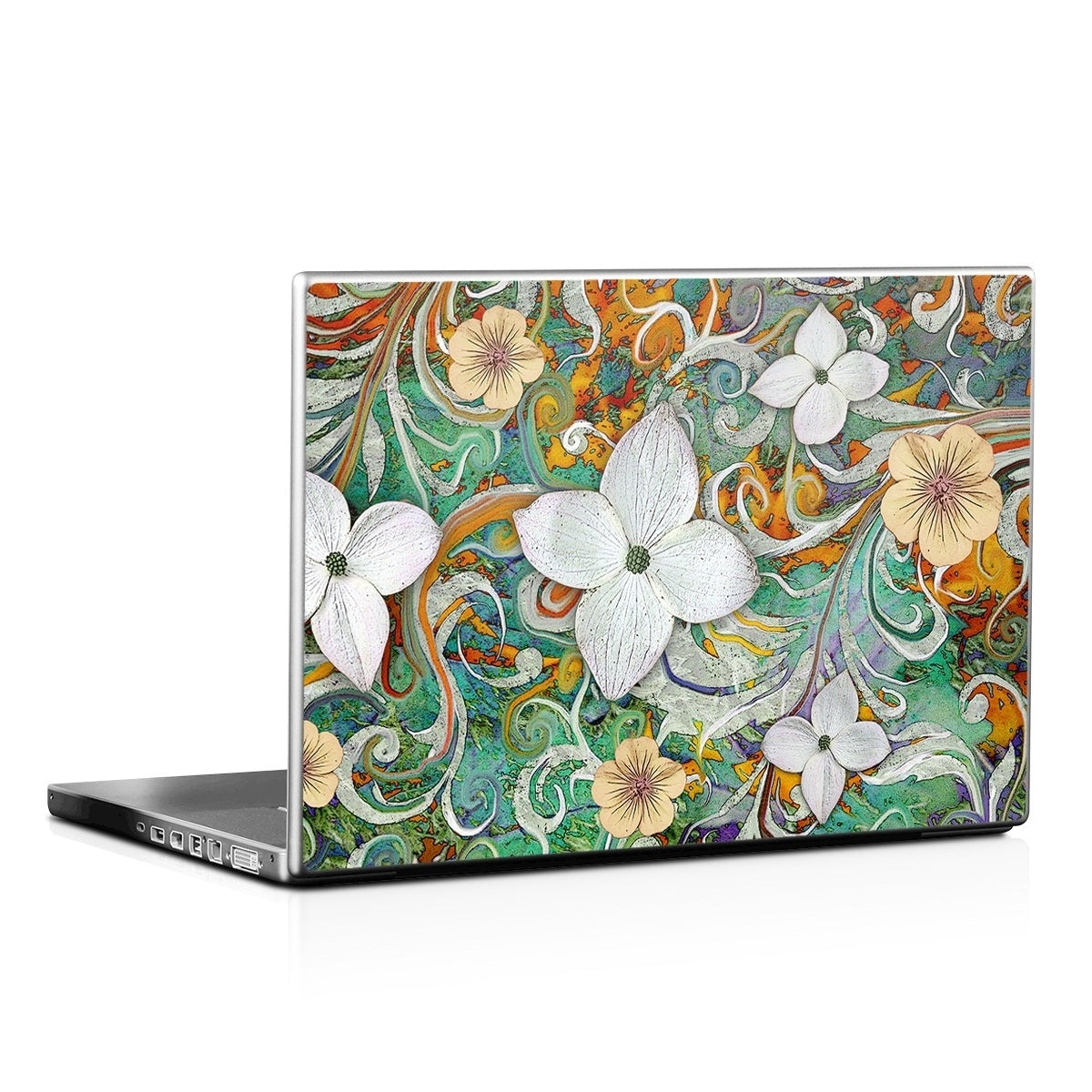 Sangria Flora - Laptop Lid Skin