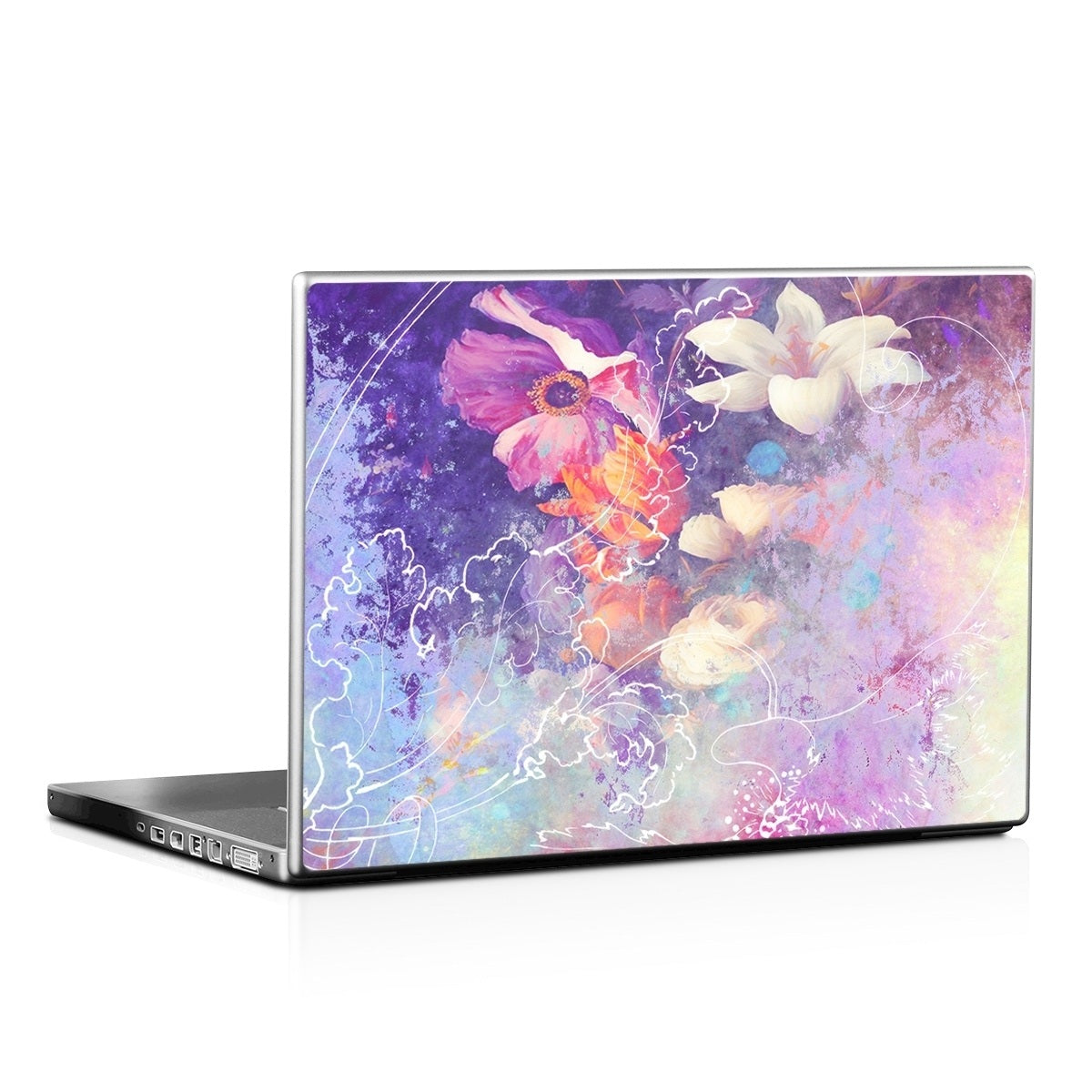 Sketch Flowers Lily - Laptop Lid Skin