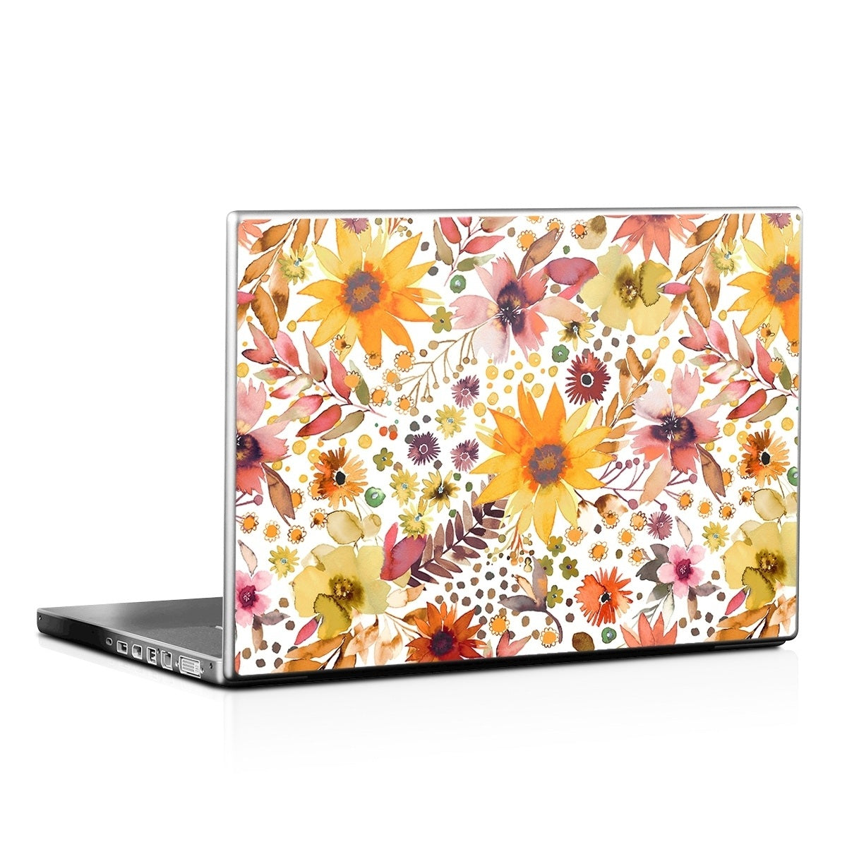 Summer Watercolor Sunflowers - Laptop Lid Skin