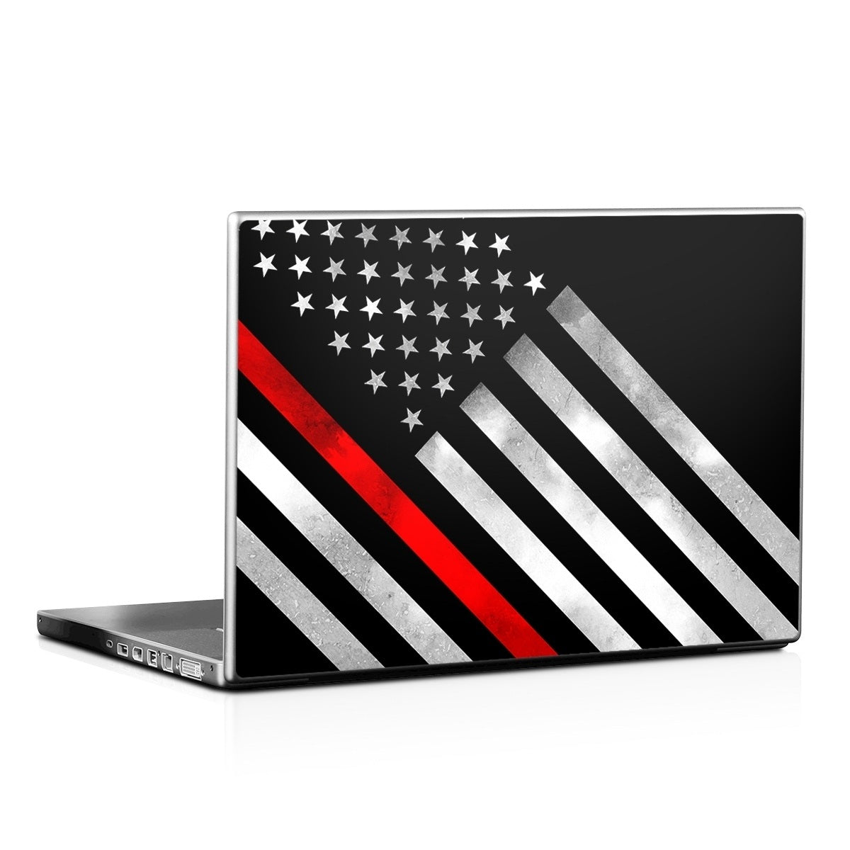 Thin Red Line Hero - Laptop Lid Skin