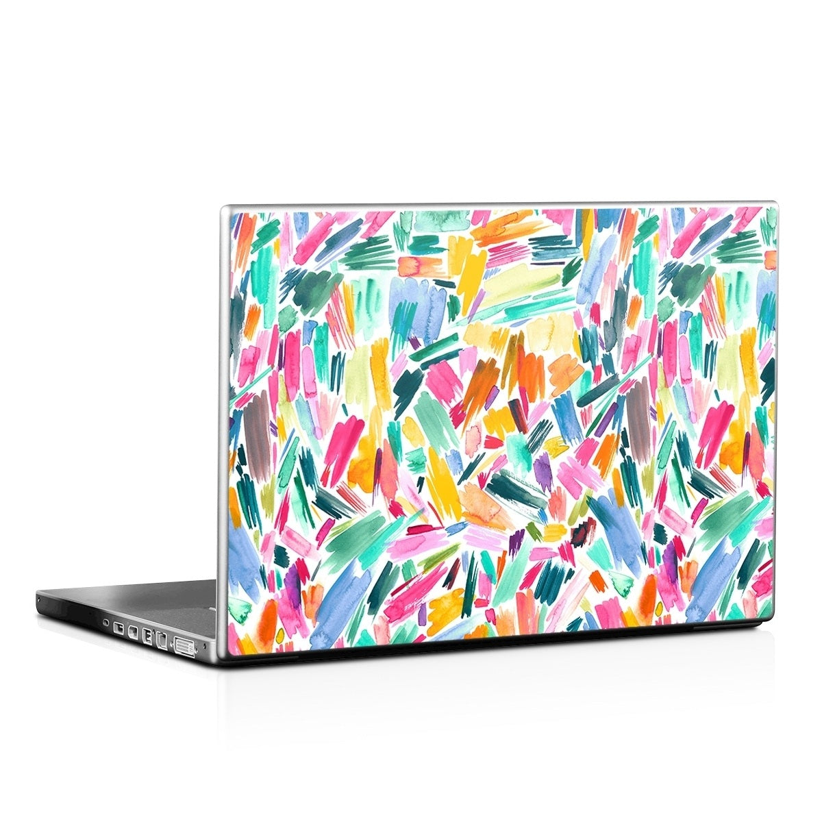 Watercolor Colorful Brushstrokes - Laptop Lid Skin