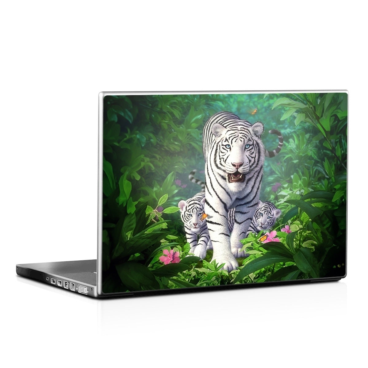 White Tigers - Laptop Lid Skin