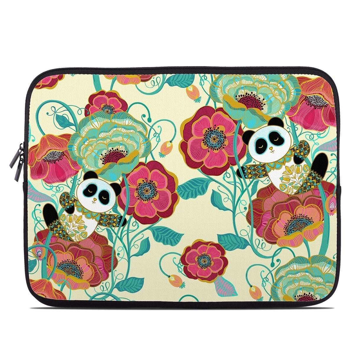 Panda Flowers - Laptop Sleeve