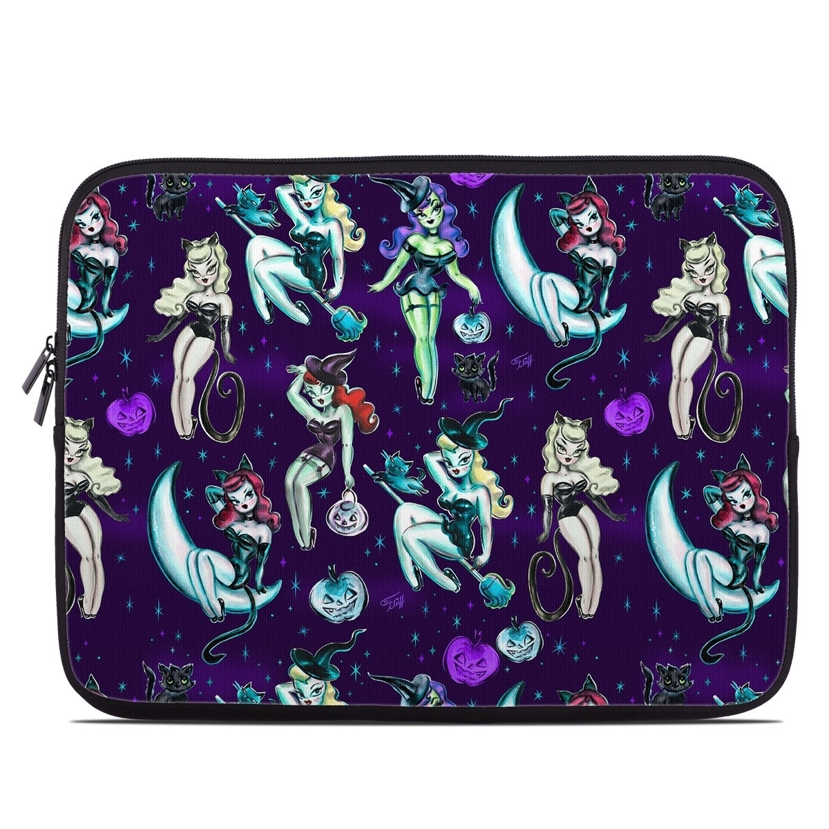 Witches and Black Cats - Laptop Sleeve