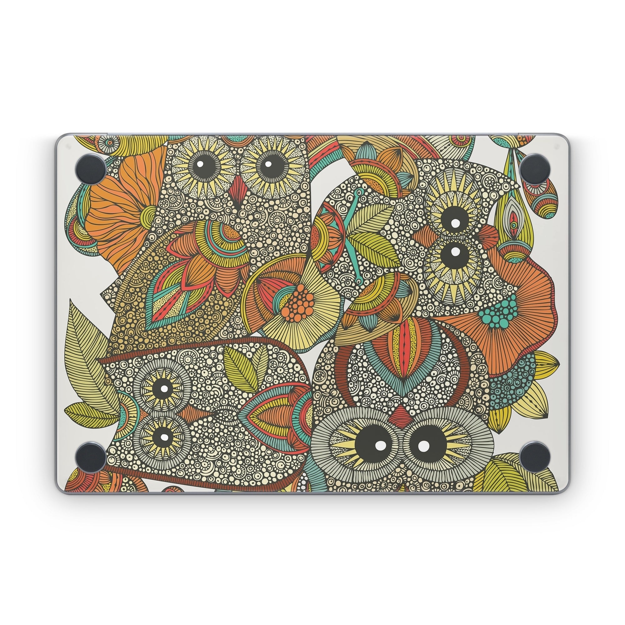 4 owls - Apple MacBook Skin