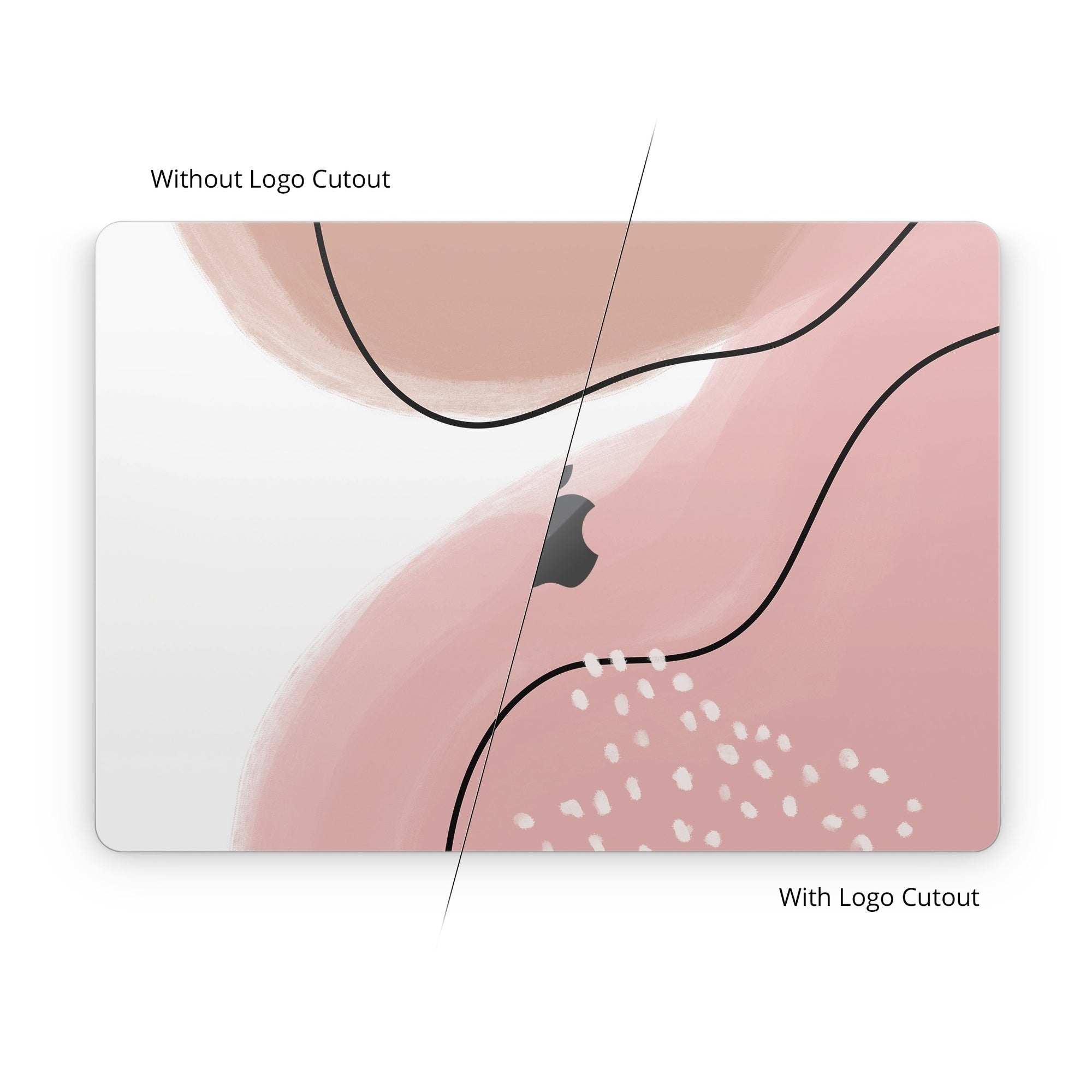 Abstract Pink and Brown - Apple MacBook Skin