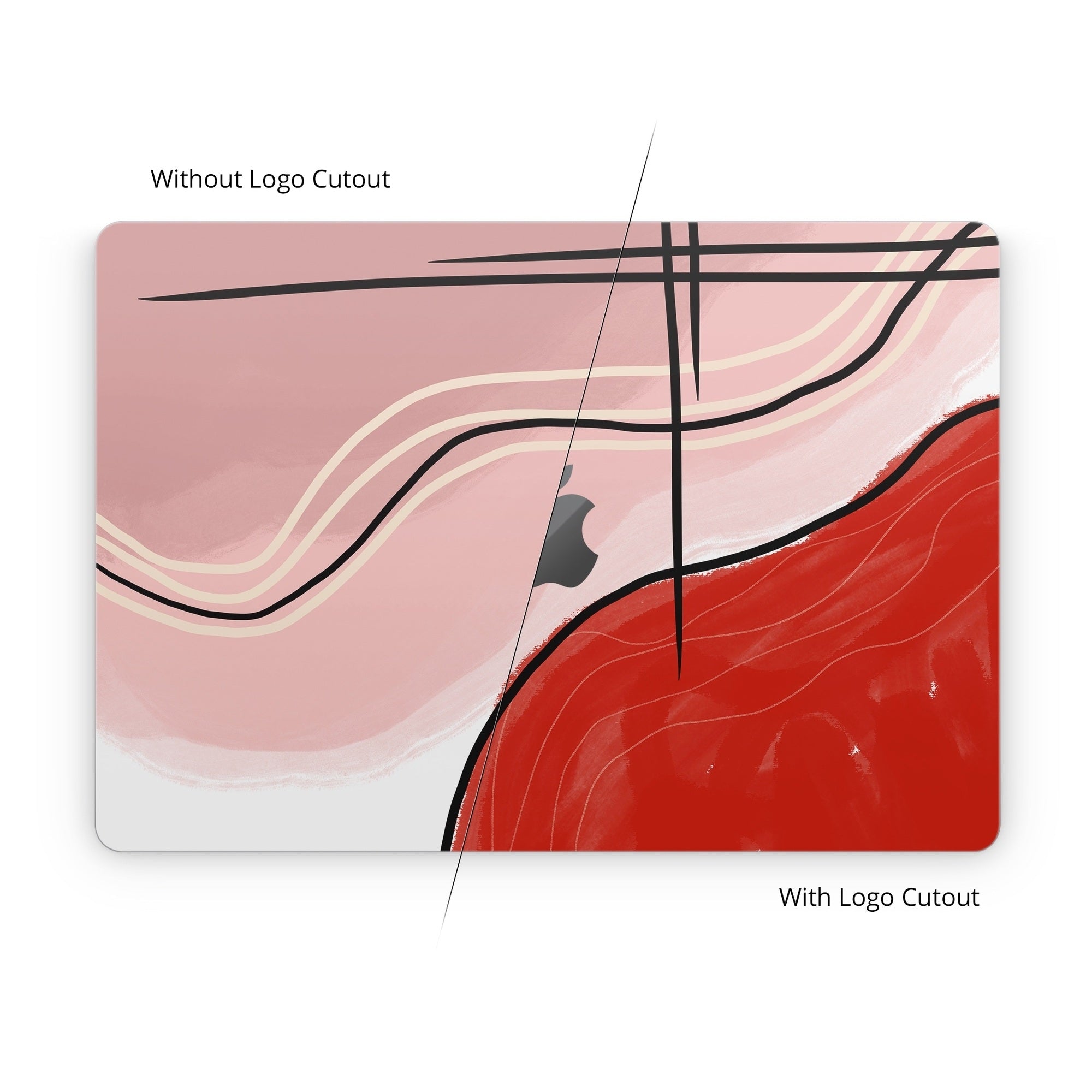 Abstract Red - Apple MacBook Skin