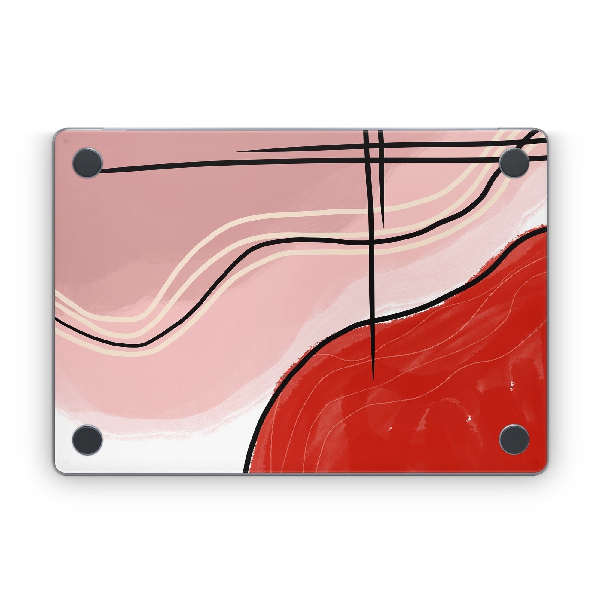 Abstract Red - Apple MacBook Skin