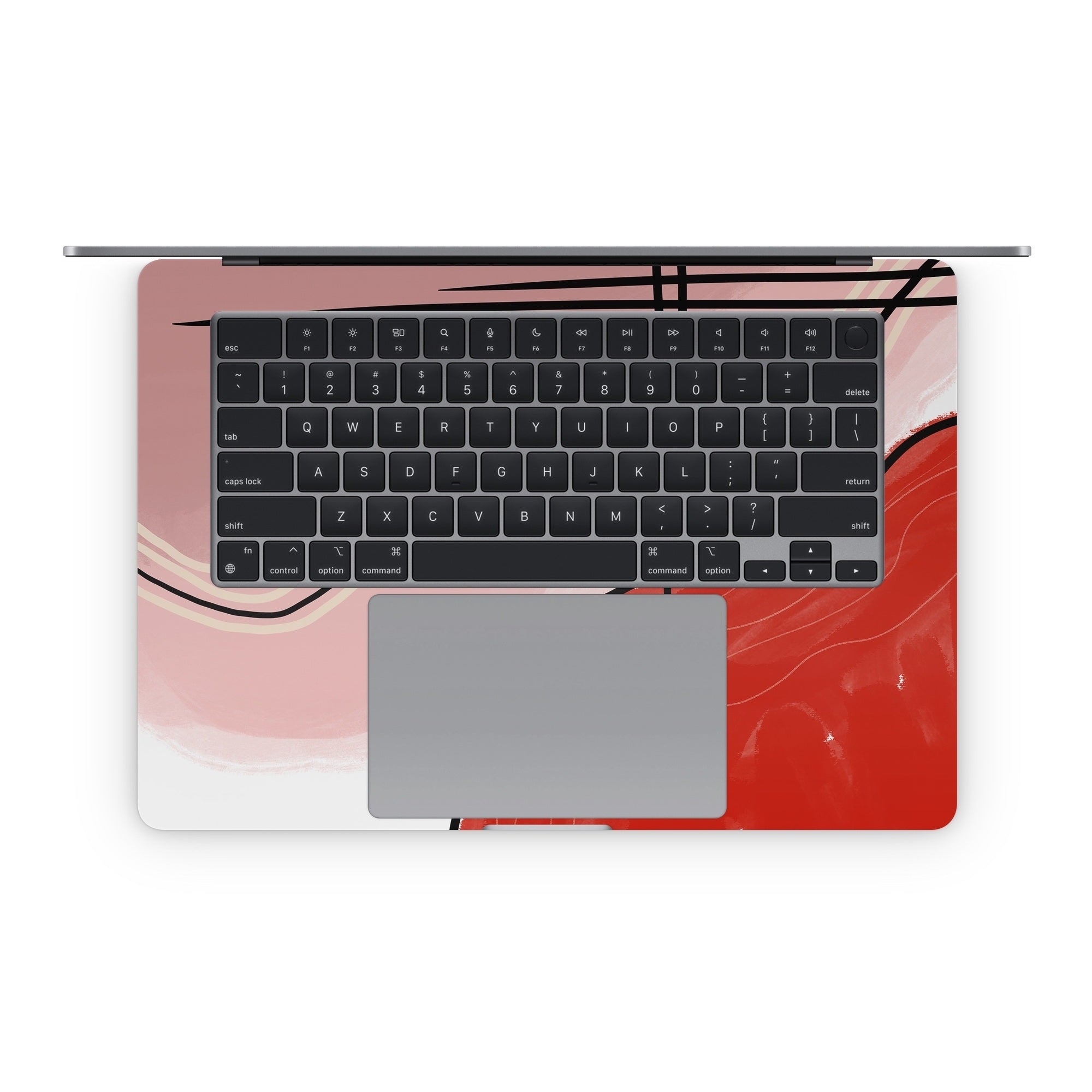 Abstract Red - Apple MacBook Skin