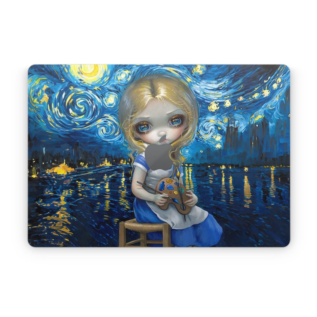 Alice in a Van Gogh - Apple MacBook Skin