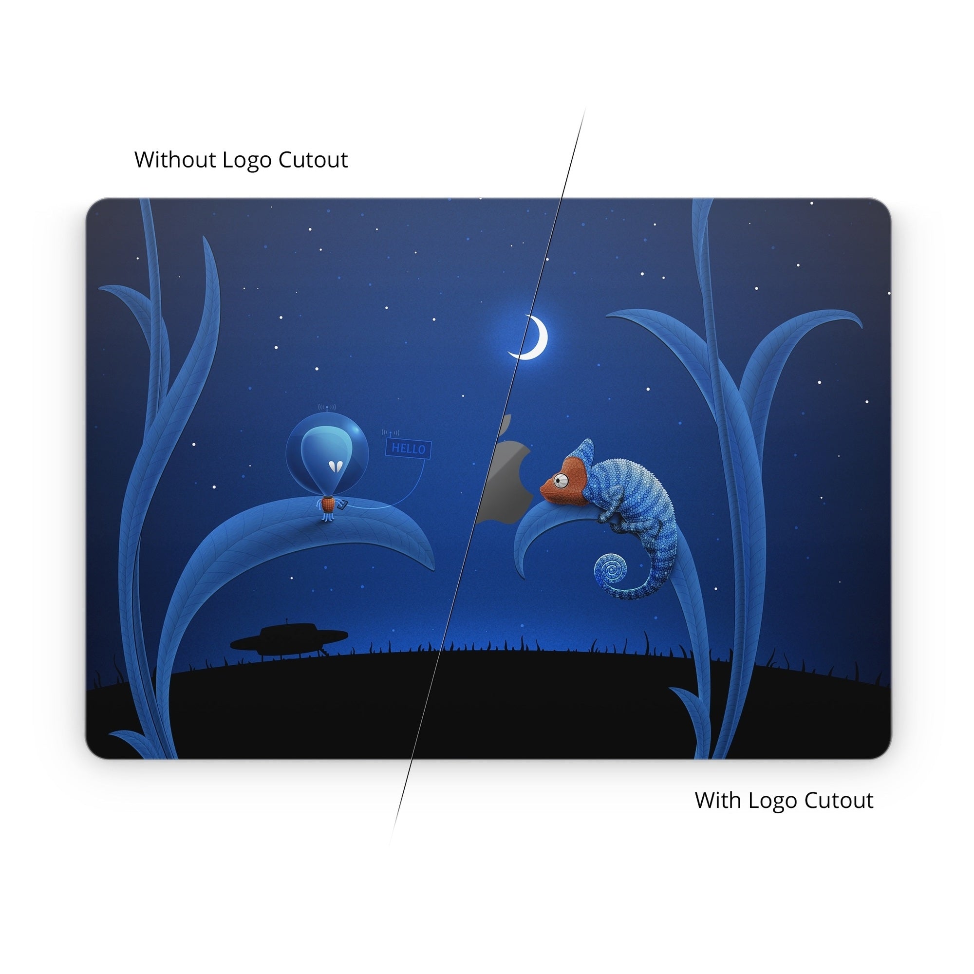 Alien and Chameleon - Apple MacBook Skin