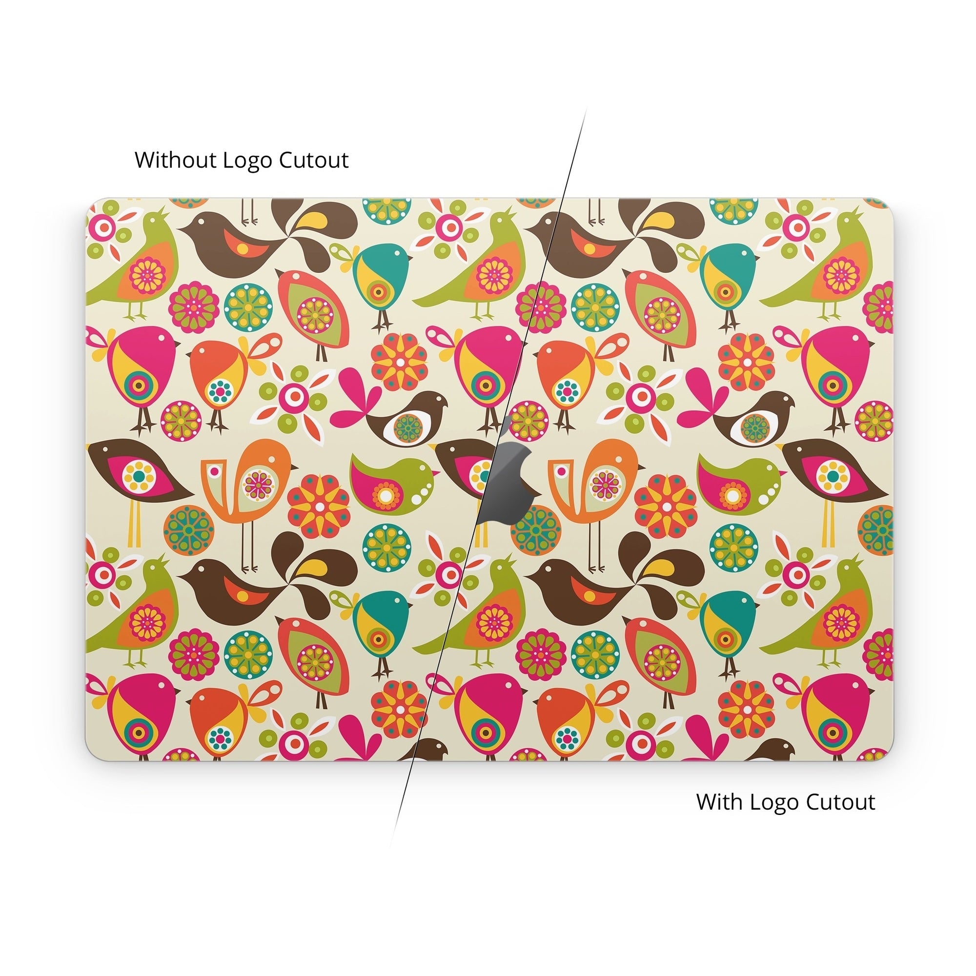 Bird Flowers - Apple MacBook Skin