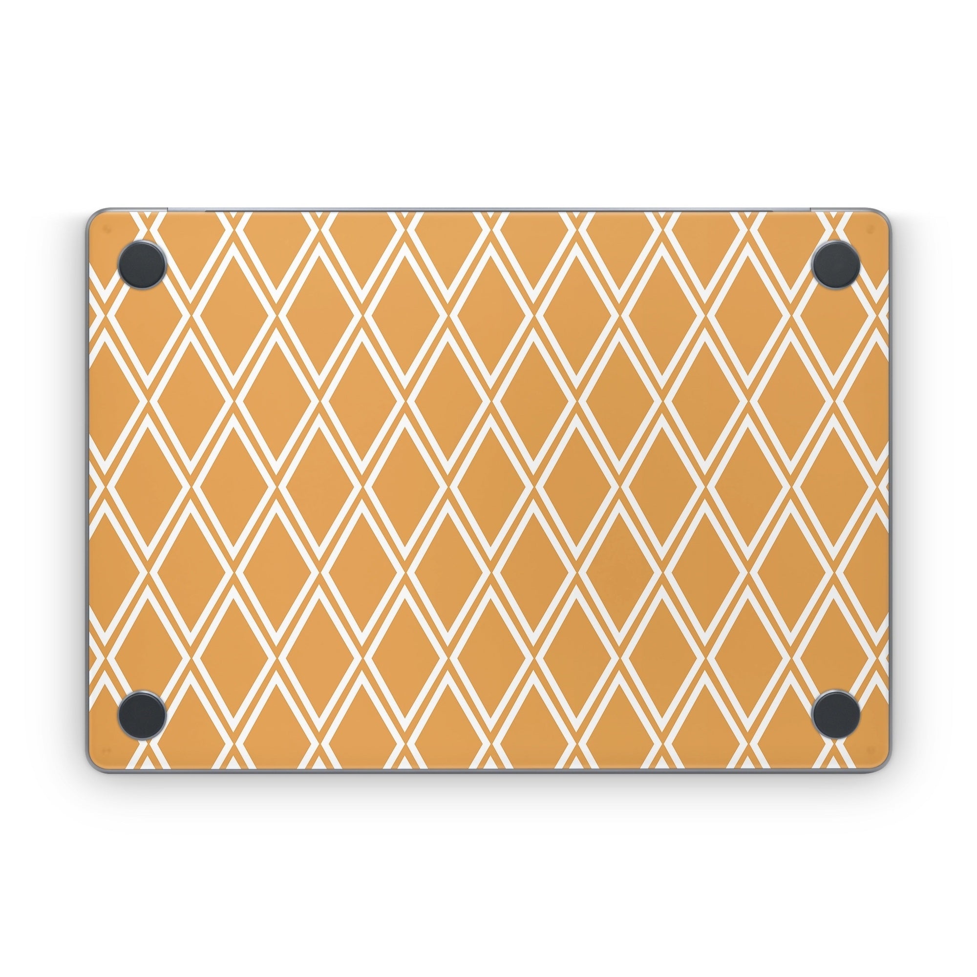 Orange Checks - Apple MacBook Skin