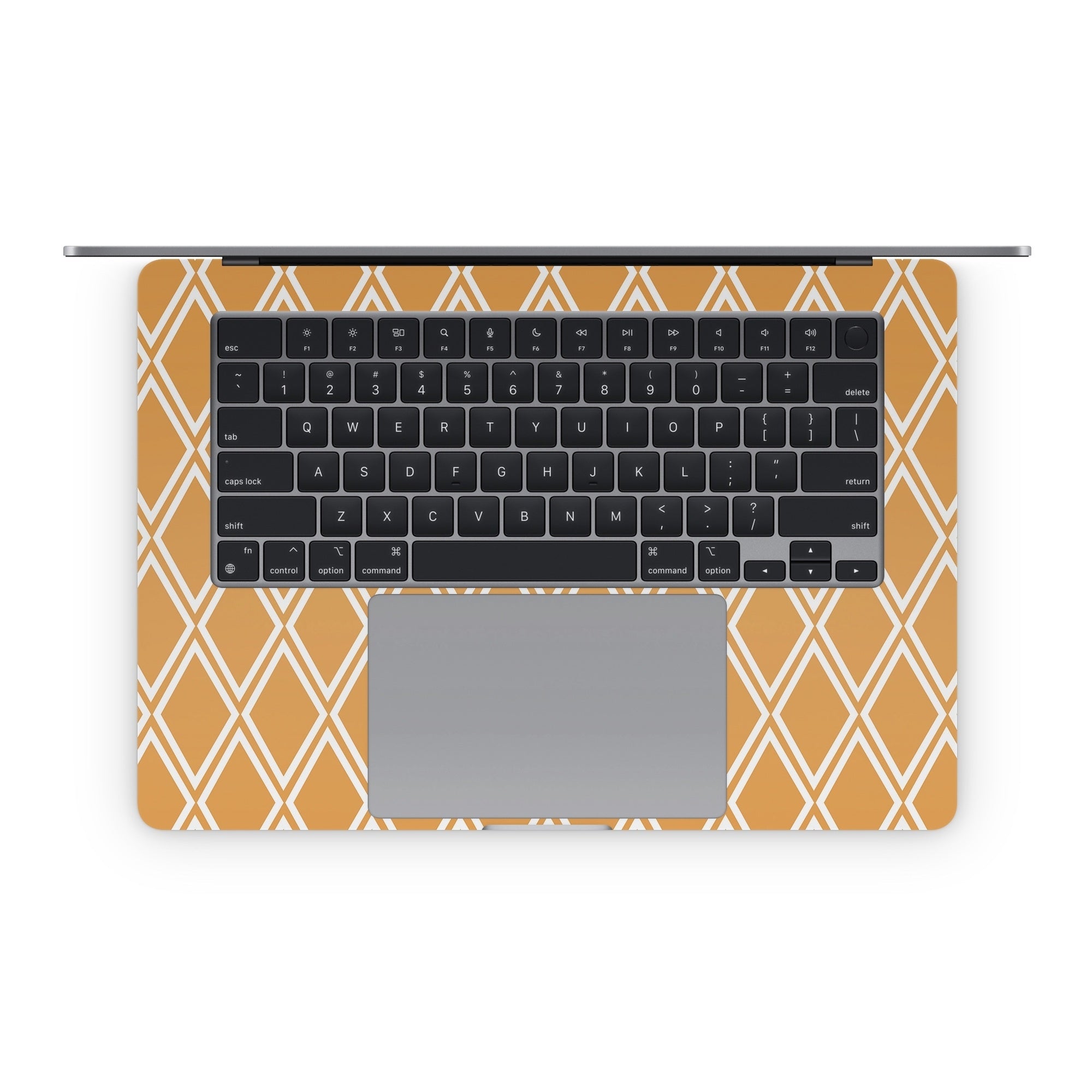 Orange Checks - Apple MacBook Skin