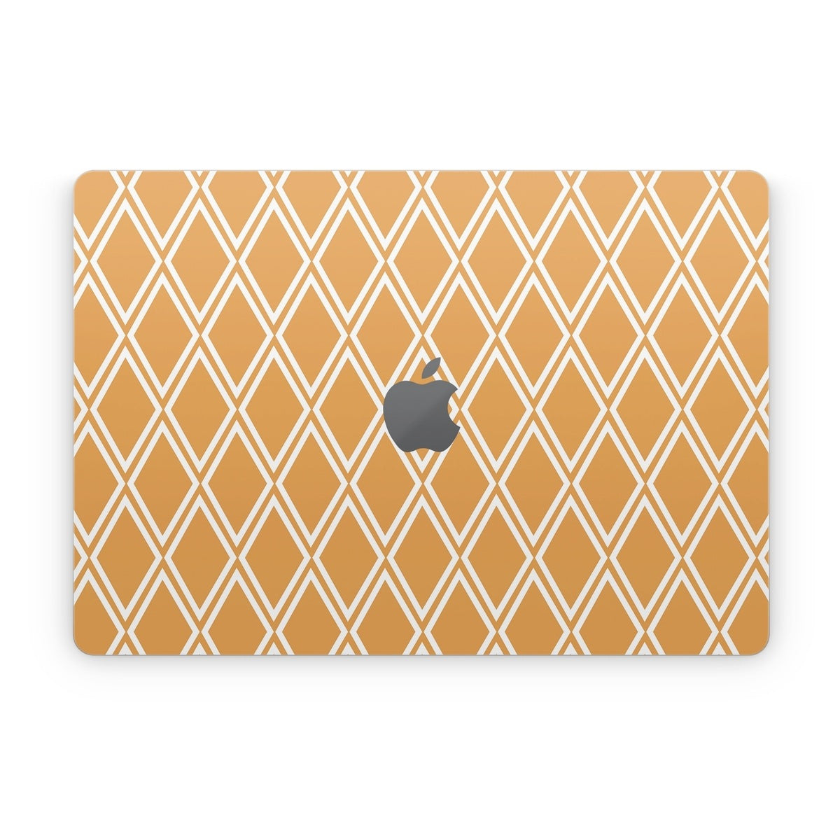 Orange Checks - Apple MacBook Skin