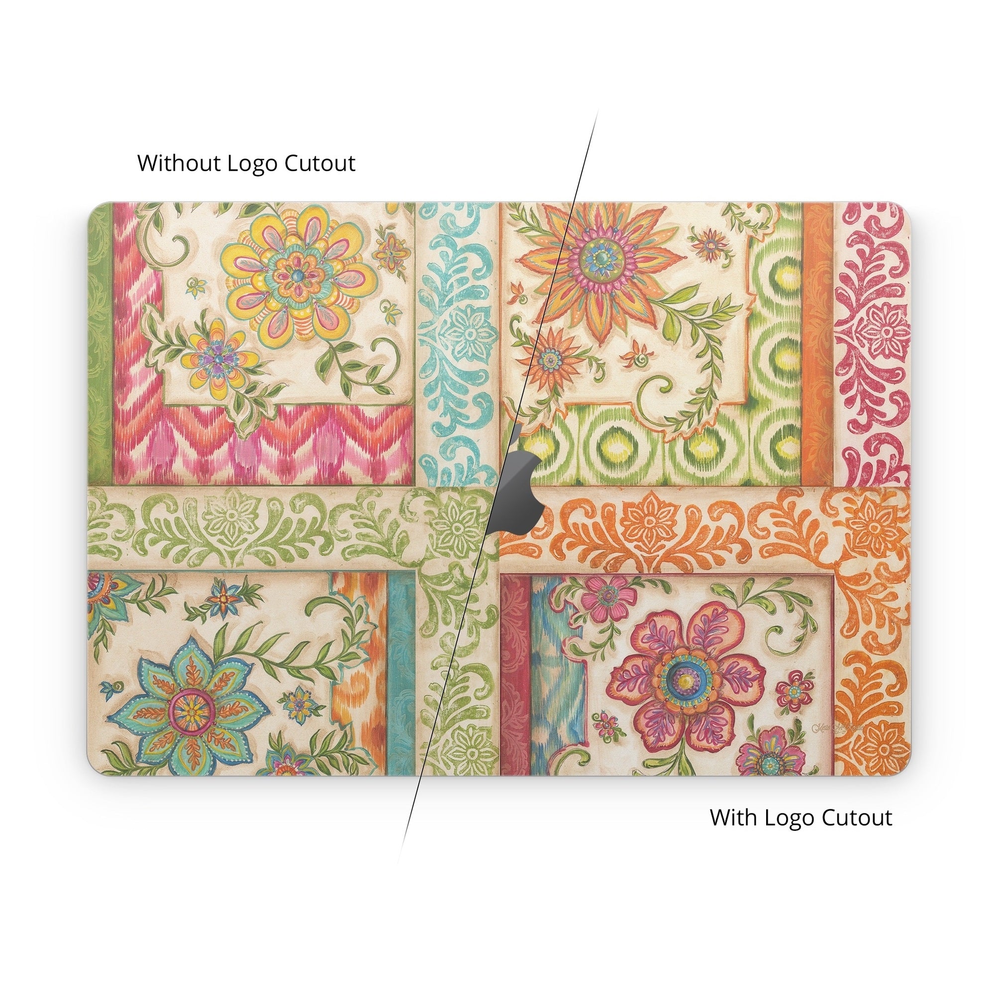 Ikat Floral - Apple MacBook Skin