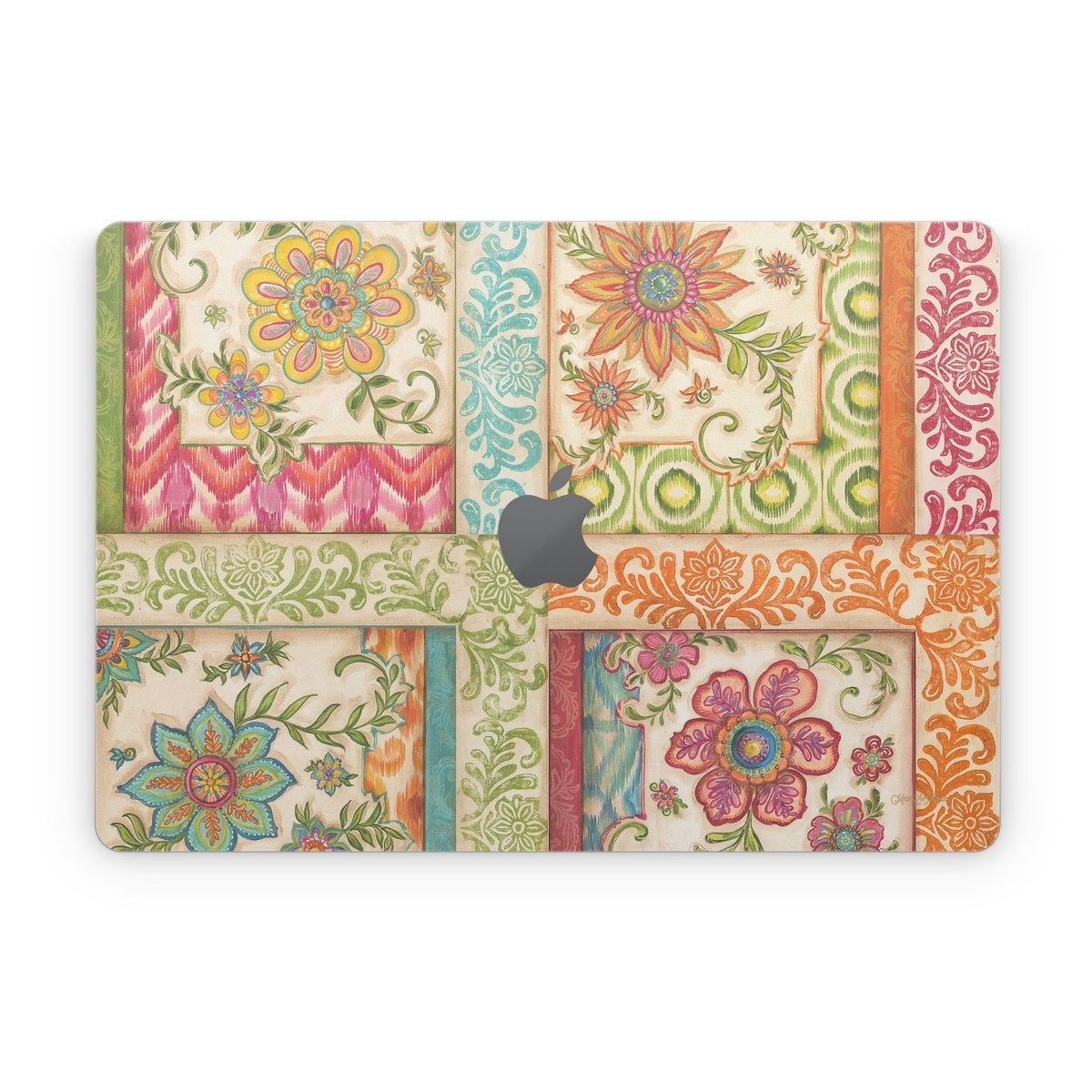 Ikat Floral - Apple MacBook Skin