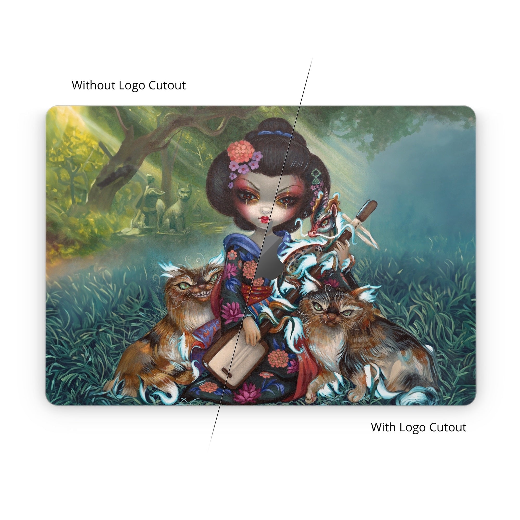 Kirin and Bakeneko - Apple MacBook Skin