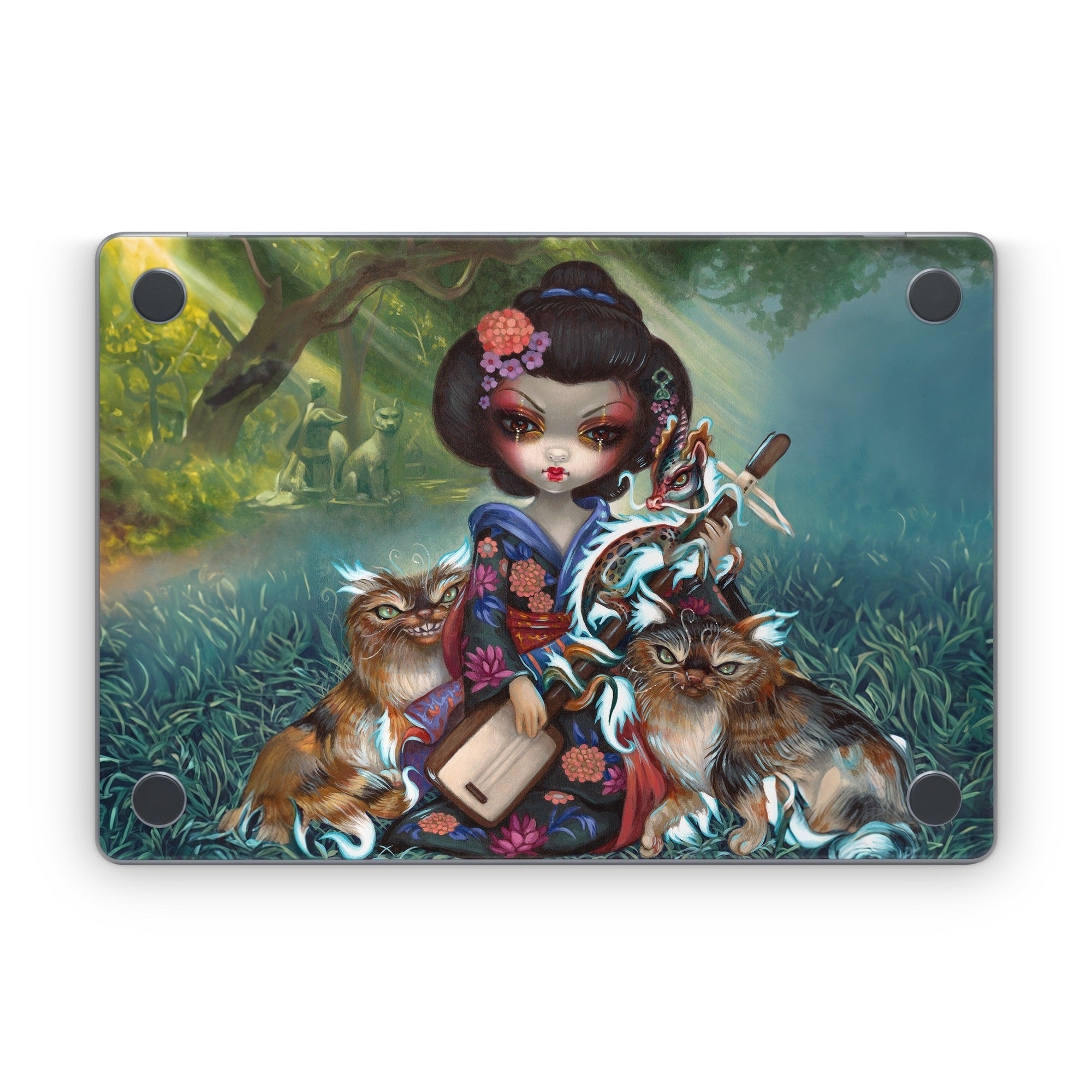 Kirin and Bakeneko - Apple MacBook Skin