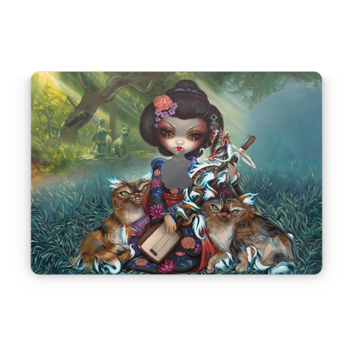 Kirin and Bakeneko - Apple MacBook Skin