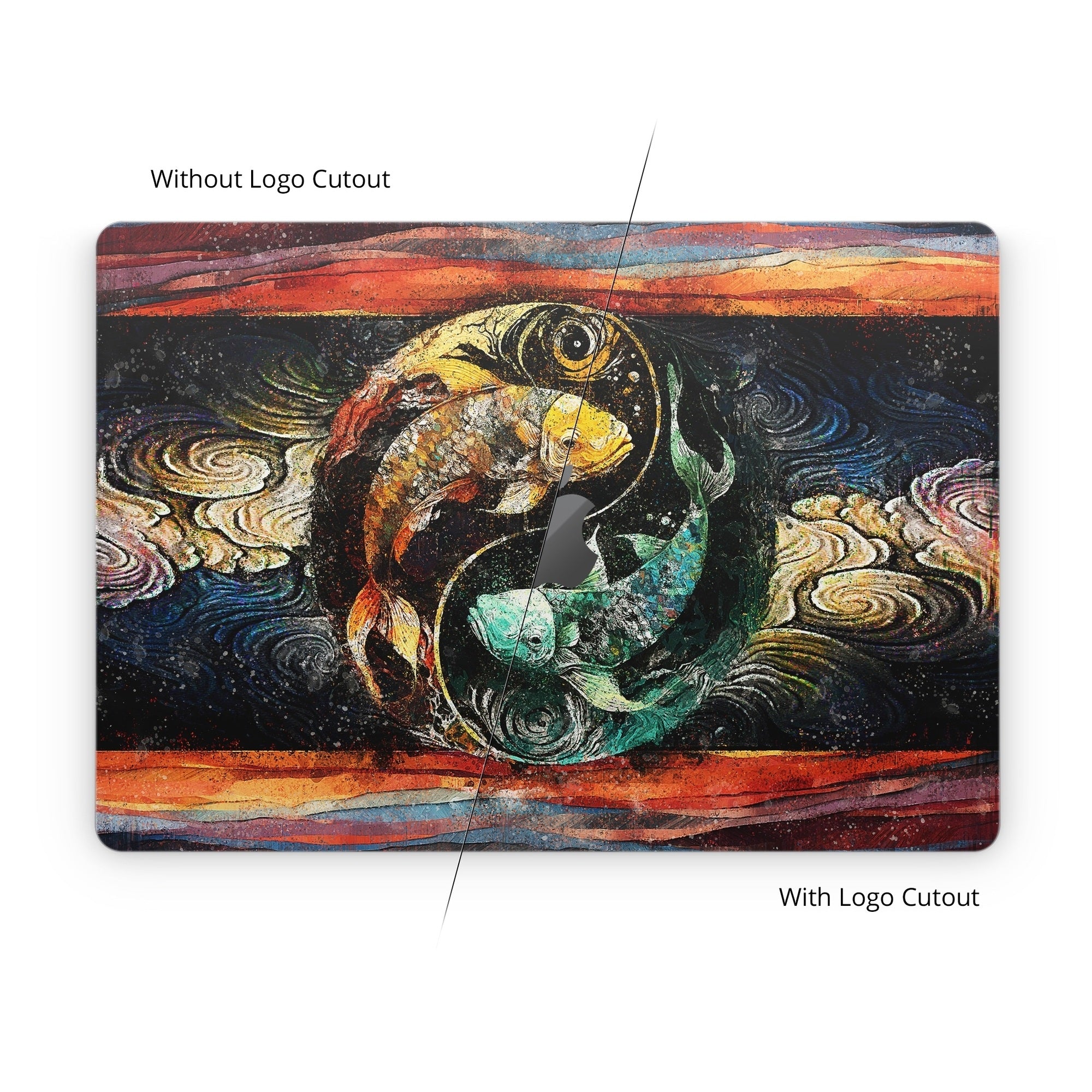 Koi Fish Yin Yang - Apple MacBook Skin