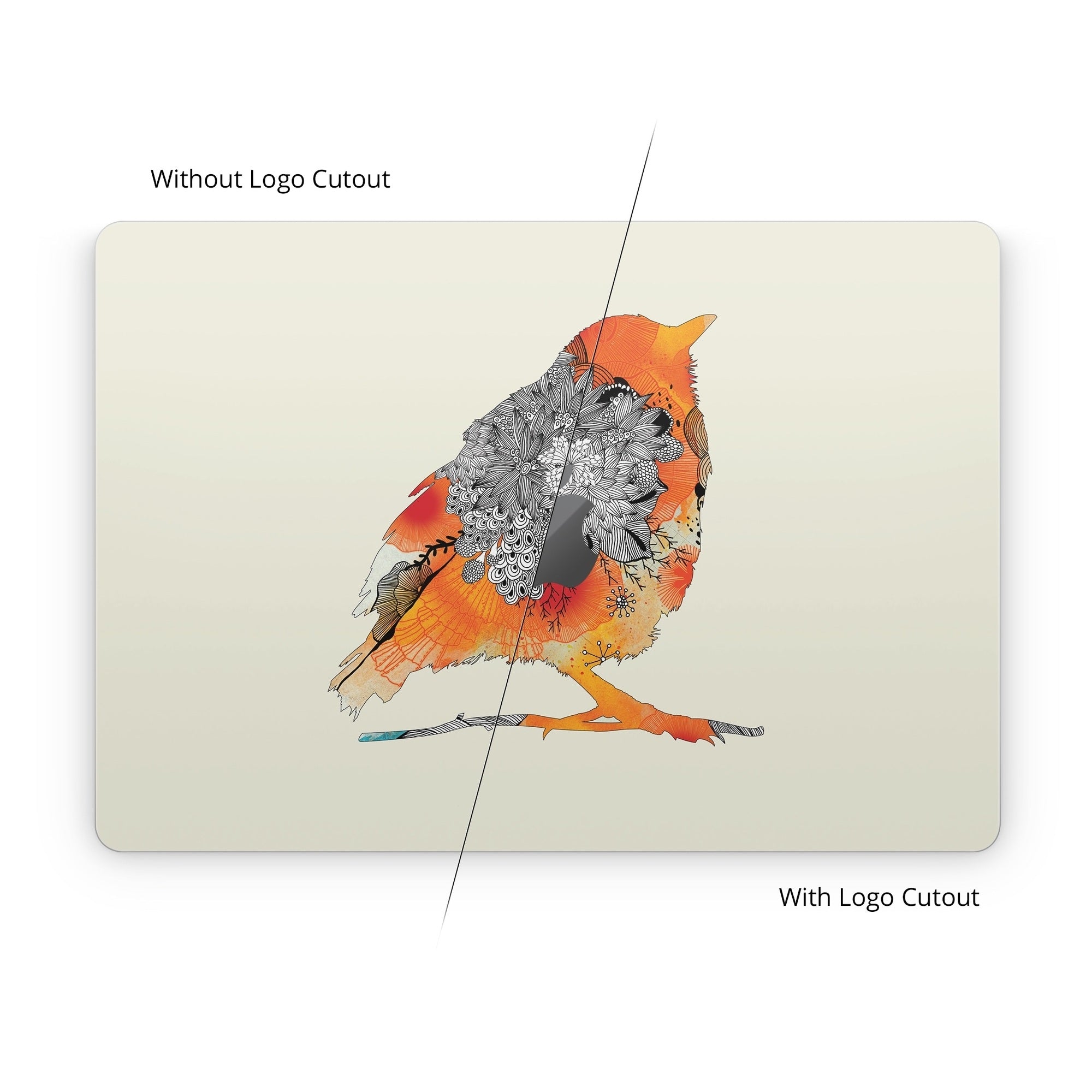 Orange Bird - Apple MacBook Skin