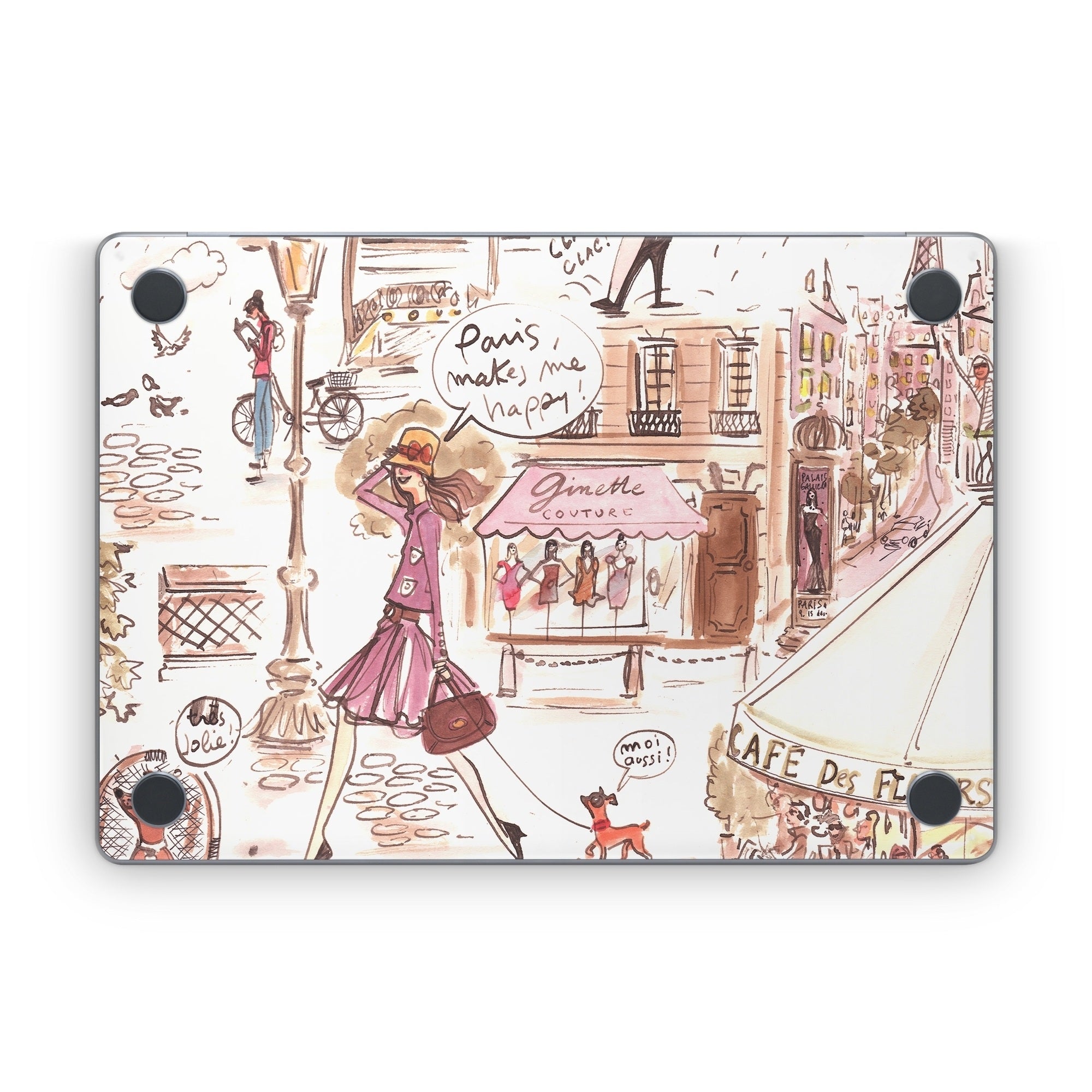 Paris Makes Me Happy - Apple MacBook Skin