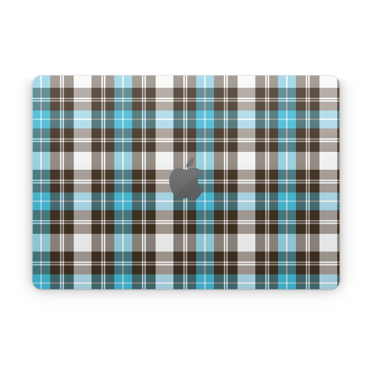 Turquoise Plaid - Apple MacBook Skin