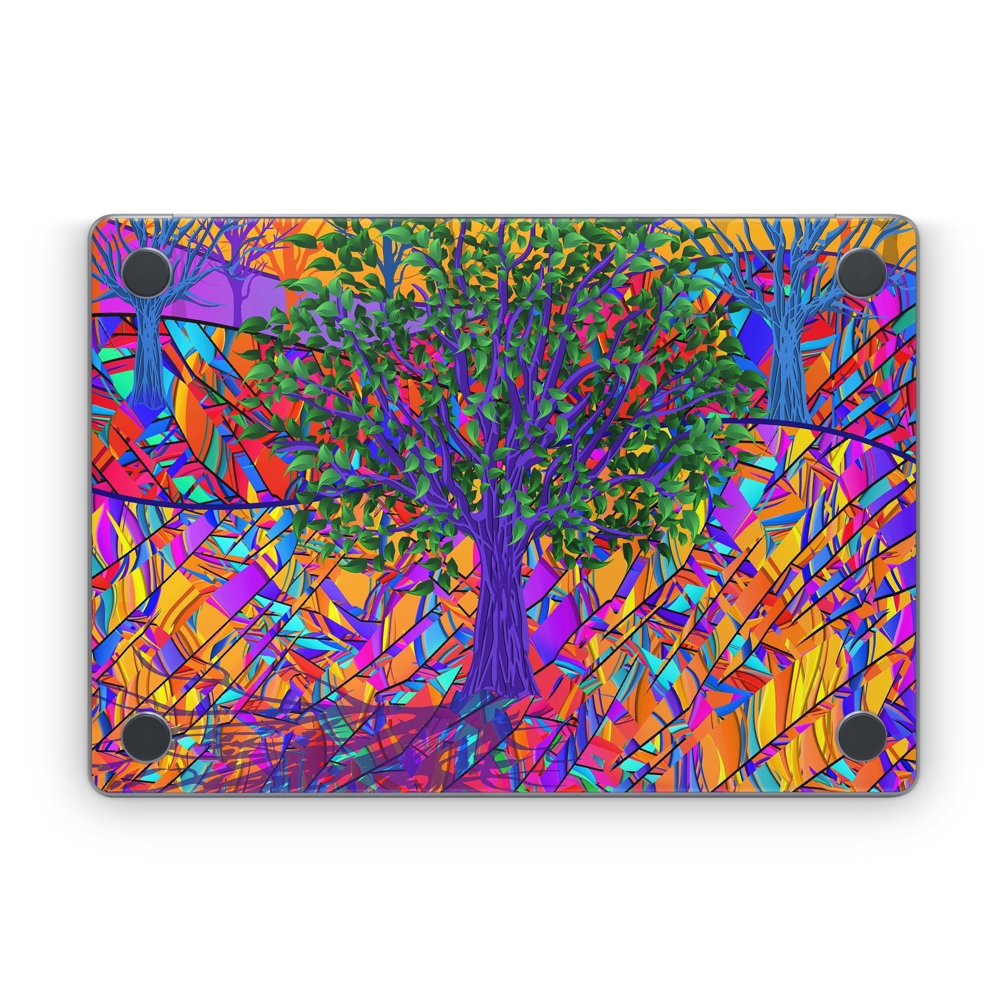 Stained Glass Tree - Apple MacBook Skin