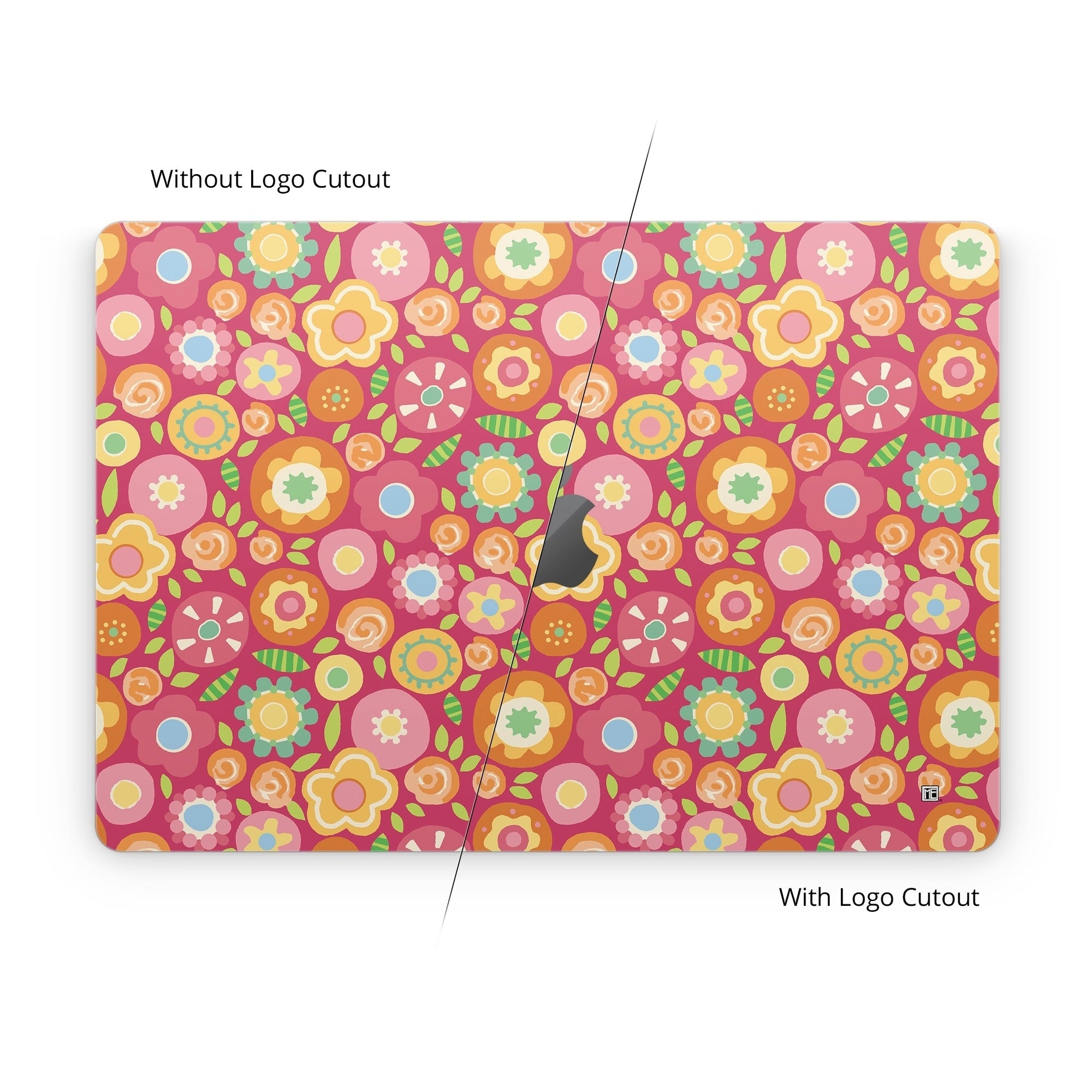 Flowers Squished - Apple MacBook Skin