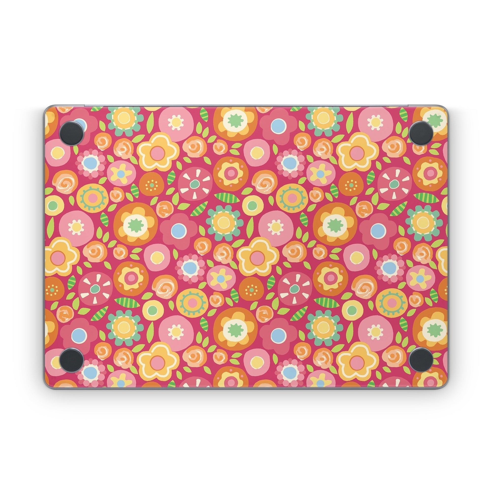 Flowers Squished - Apple MacBook Skin