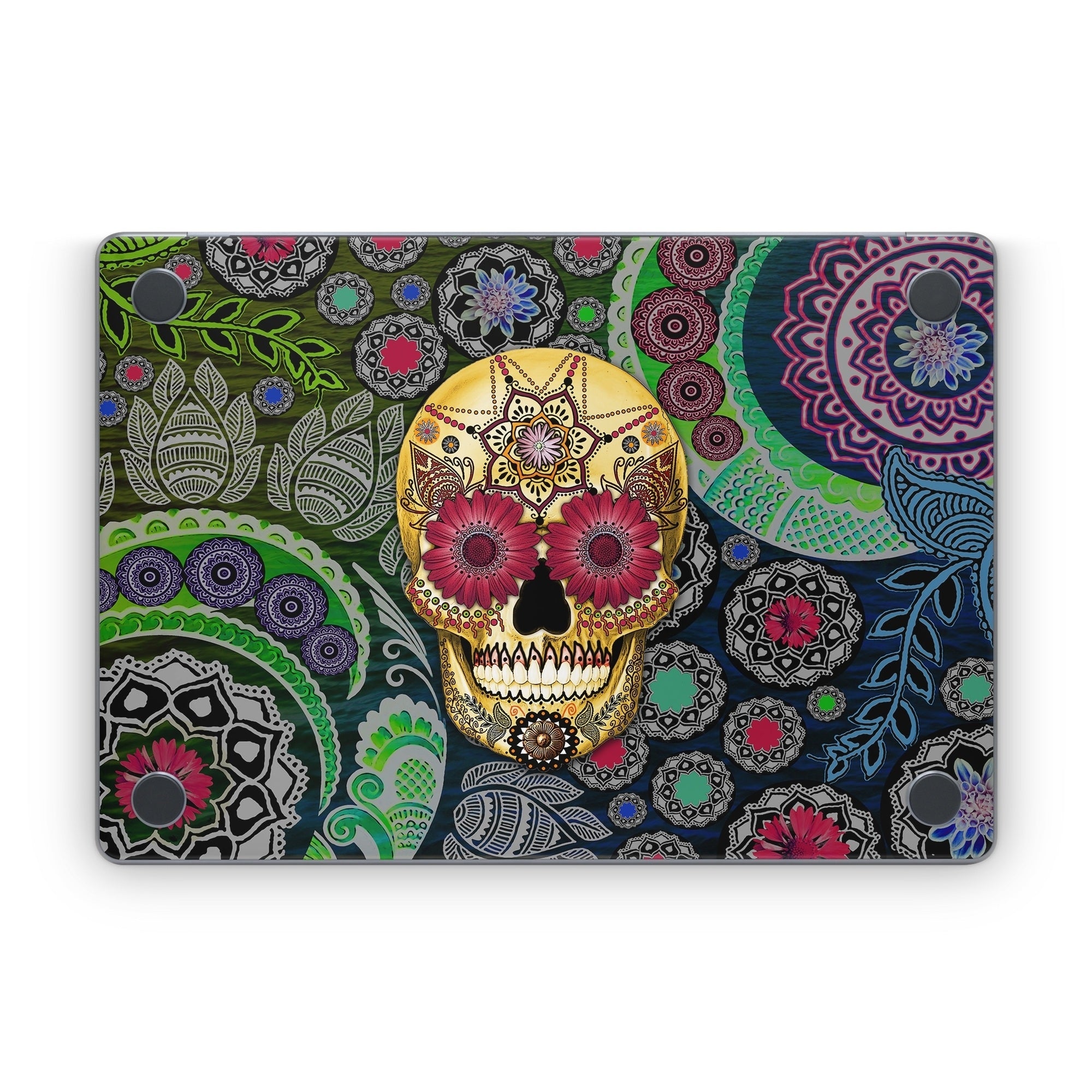 Sugar Skull Paisley - Apple MacBook Skin