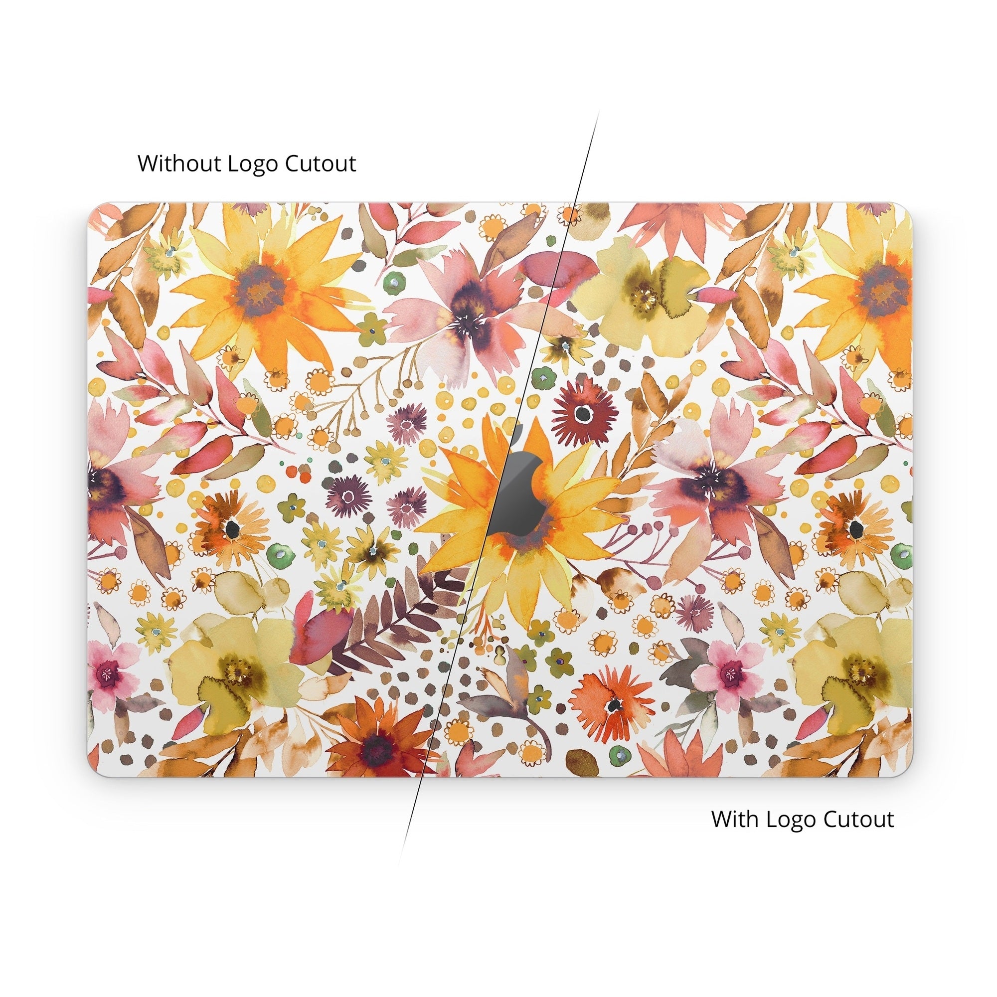 Summer Watercolor Sunflowers - Apple MacBook Skin