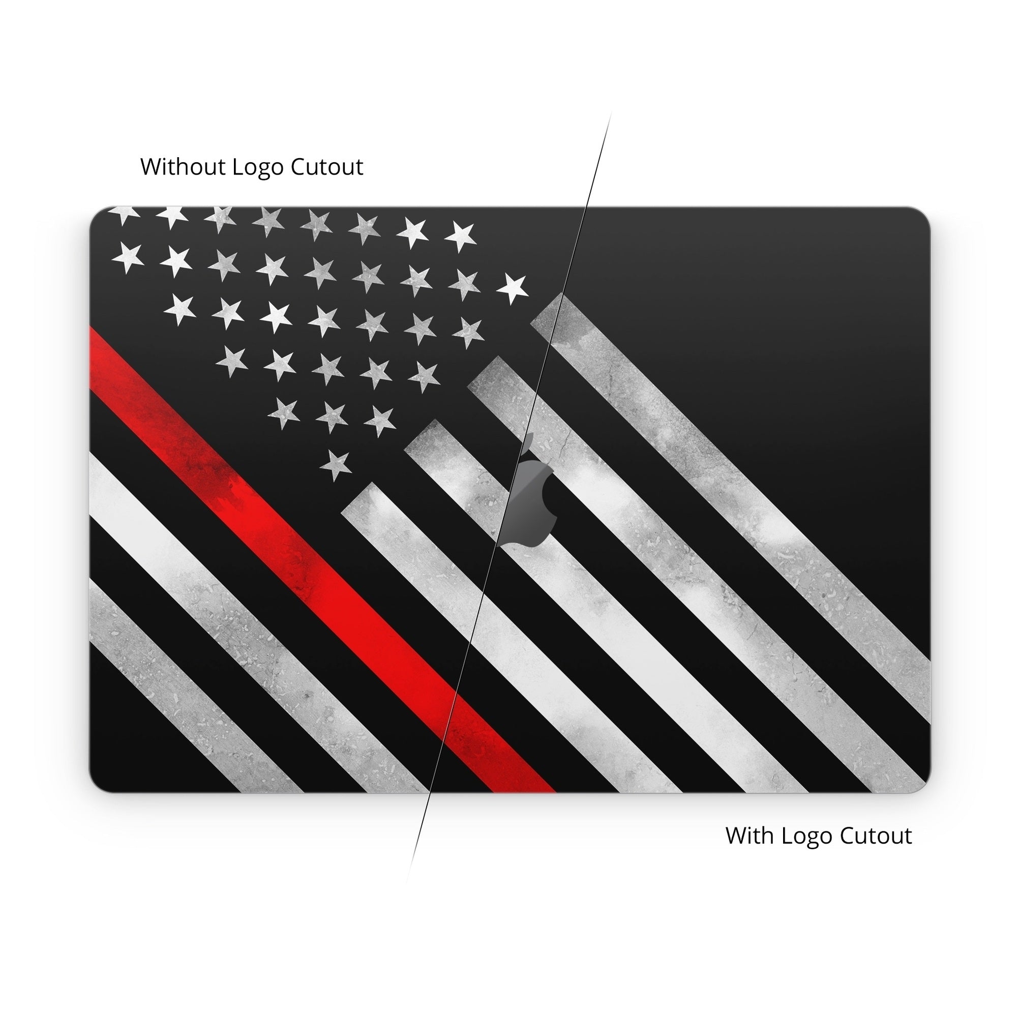 Thin Red Line Hero - Apple MacBook Skin