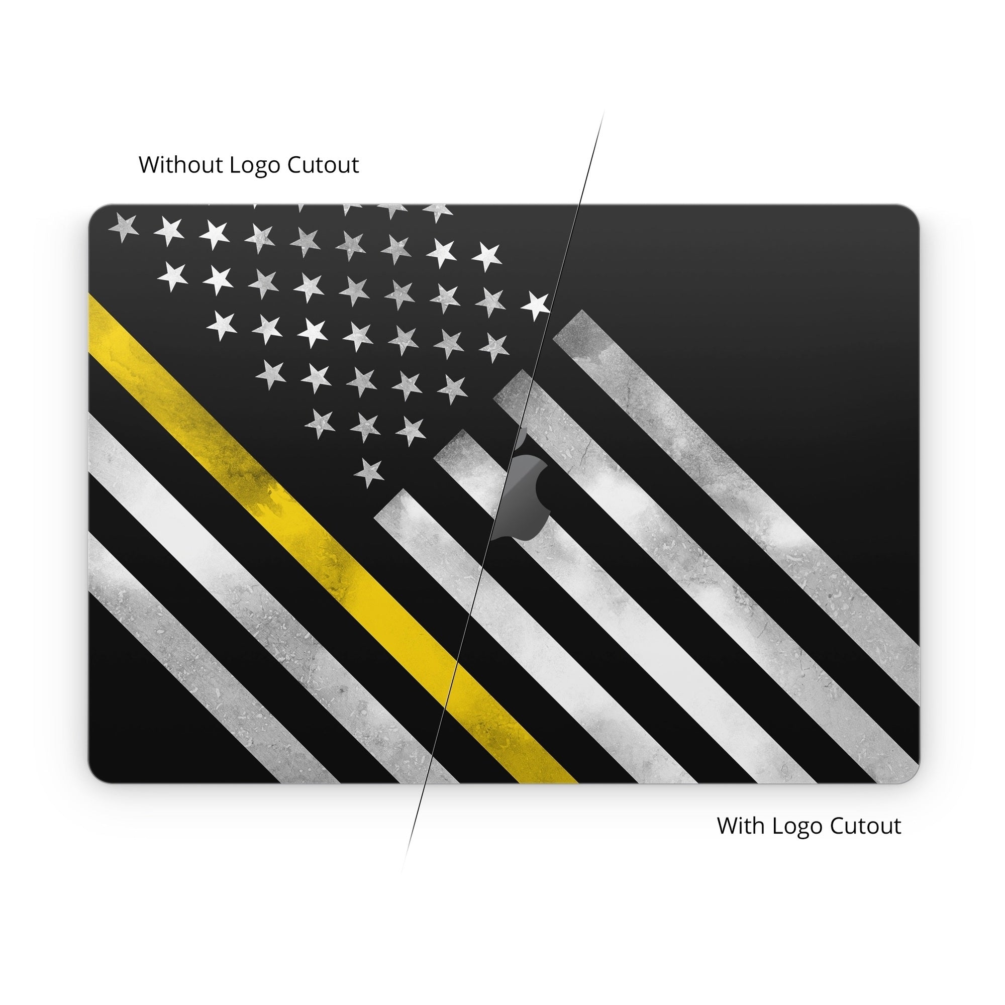 Thin Yellow Line Hero - Apple MacBook Skin