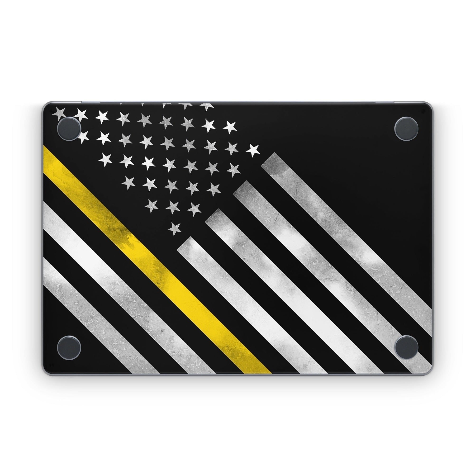 Thin Yellow Line Hero - Apple MacBook Skin