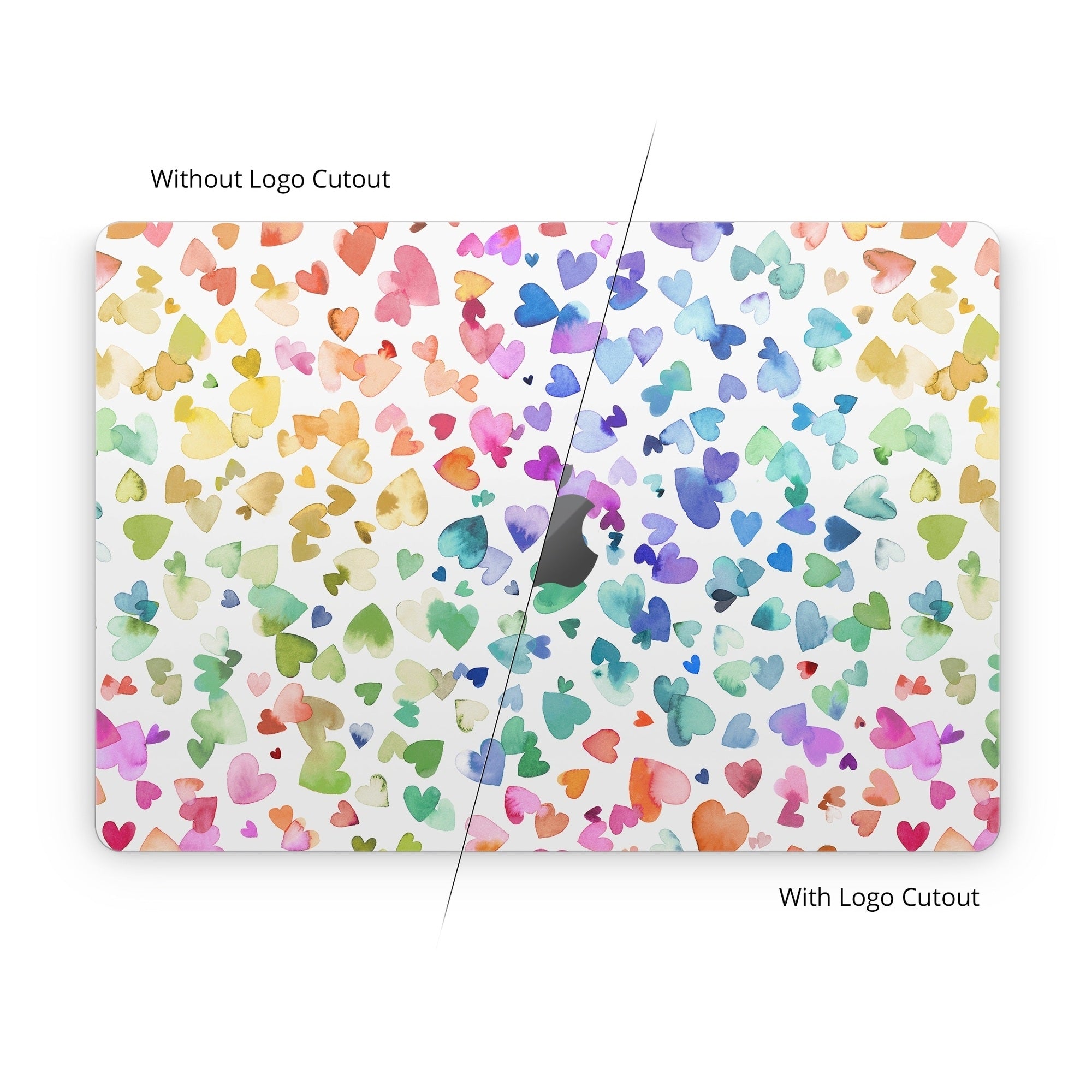 Valentines Love Hearts - Apple MacBook Skin