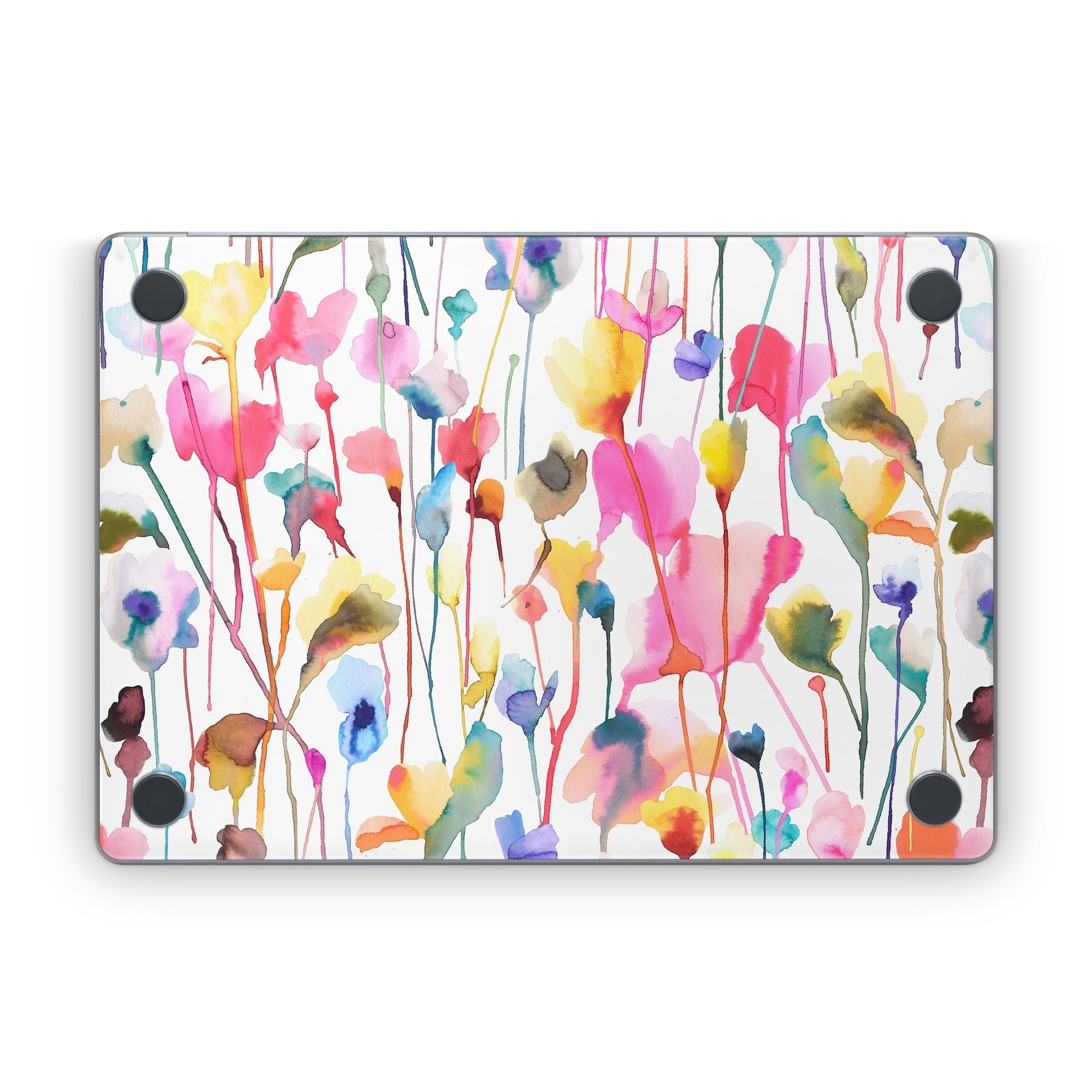 Watercolor Wild Flowers - Apple MacBook Skin