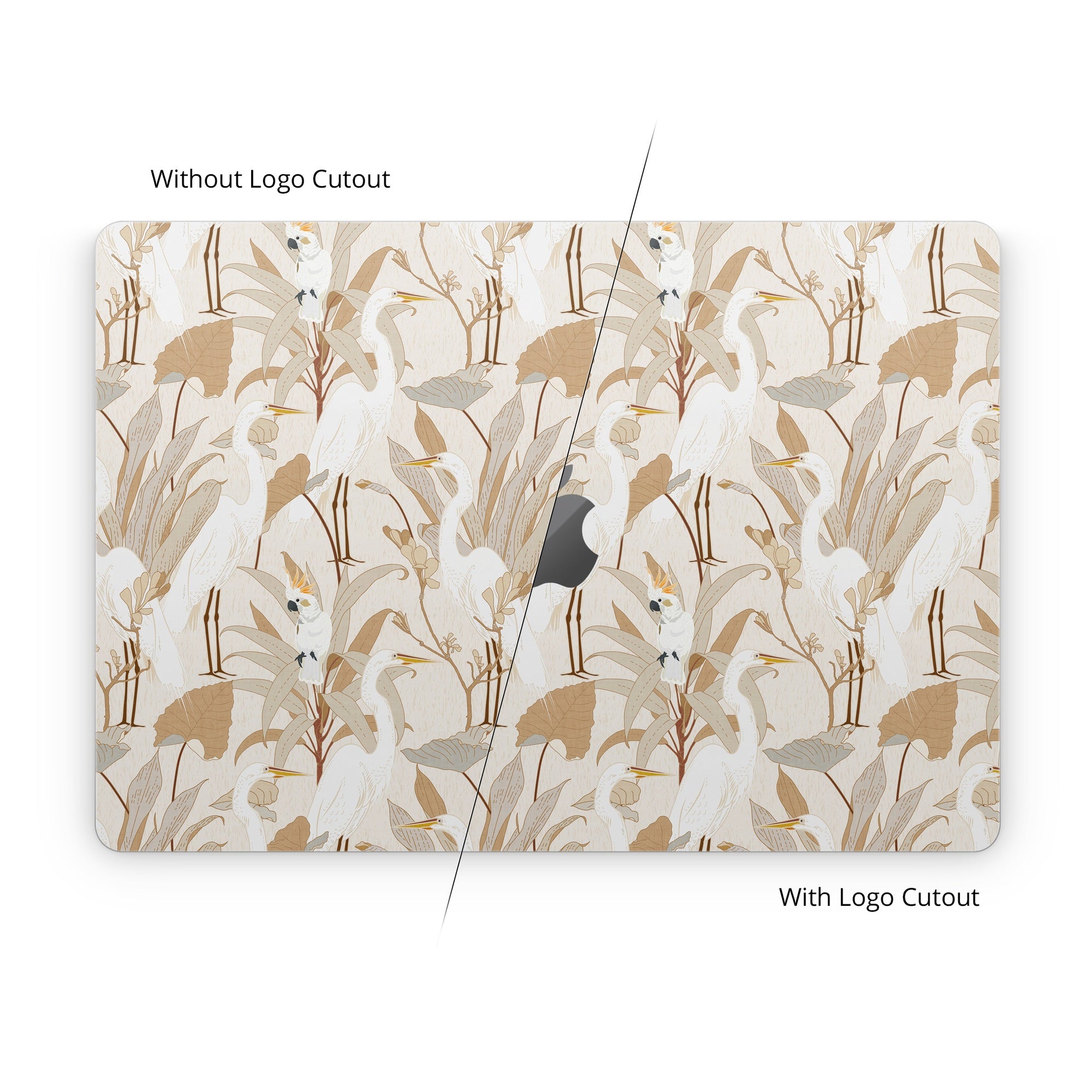 White Cranes Cockatoo - Apple MacBook Skin