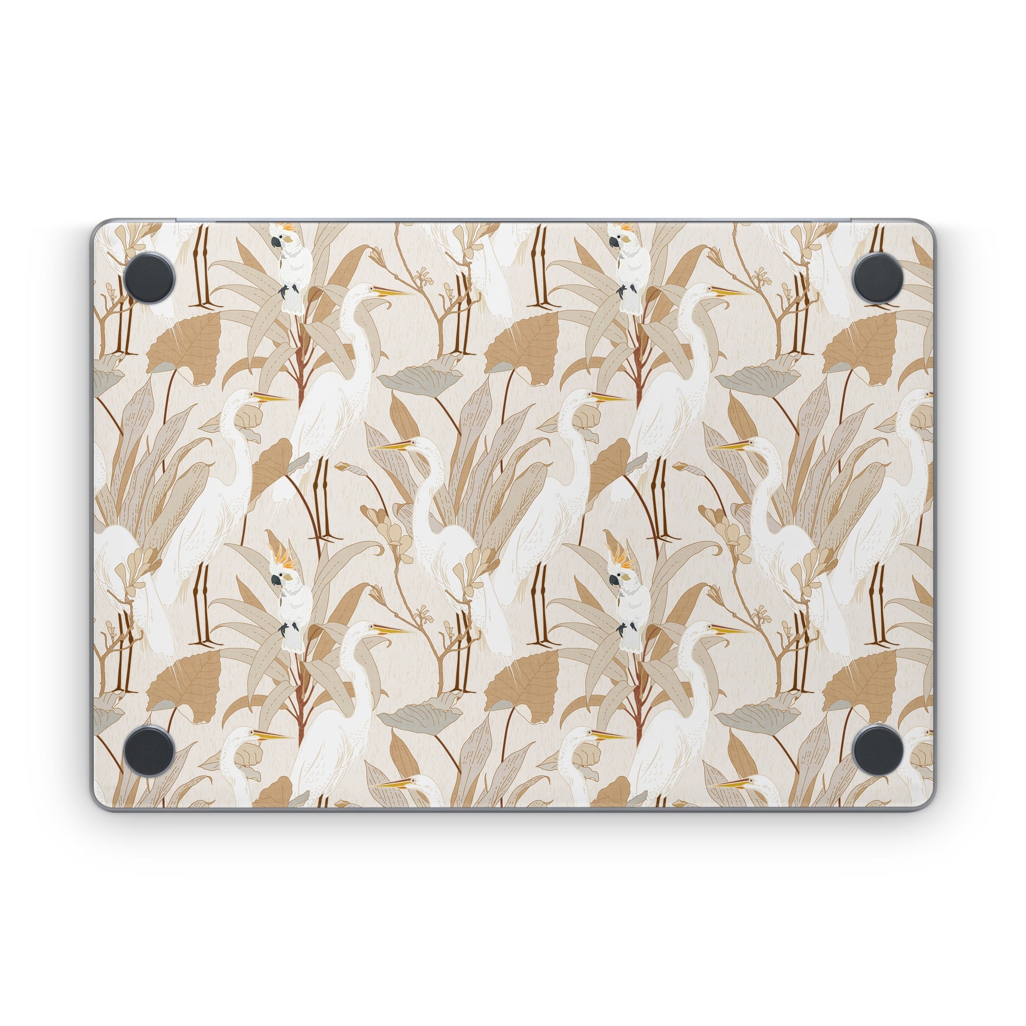 White Cranes Cockatoo - Apple MacBook Skin